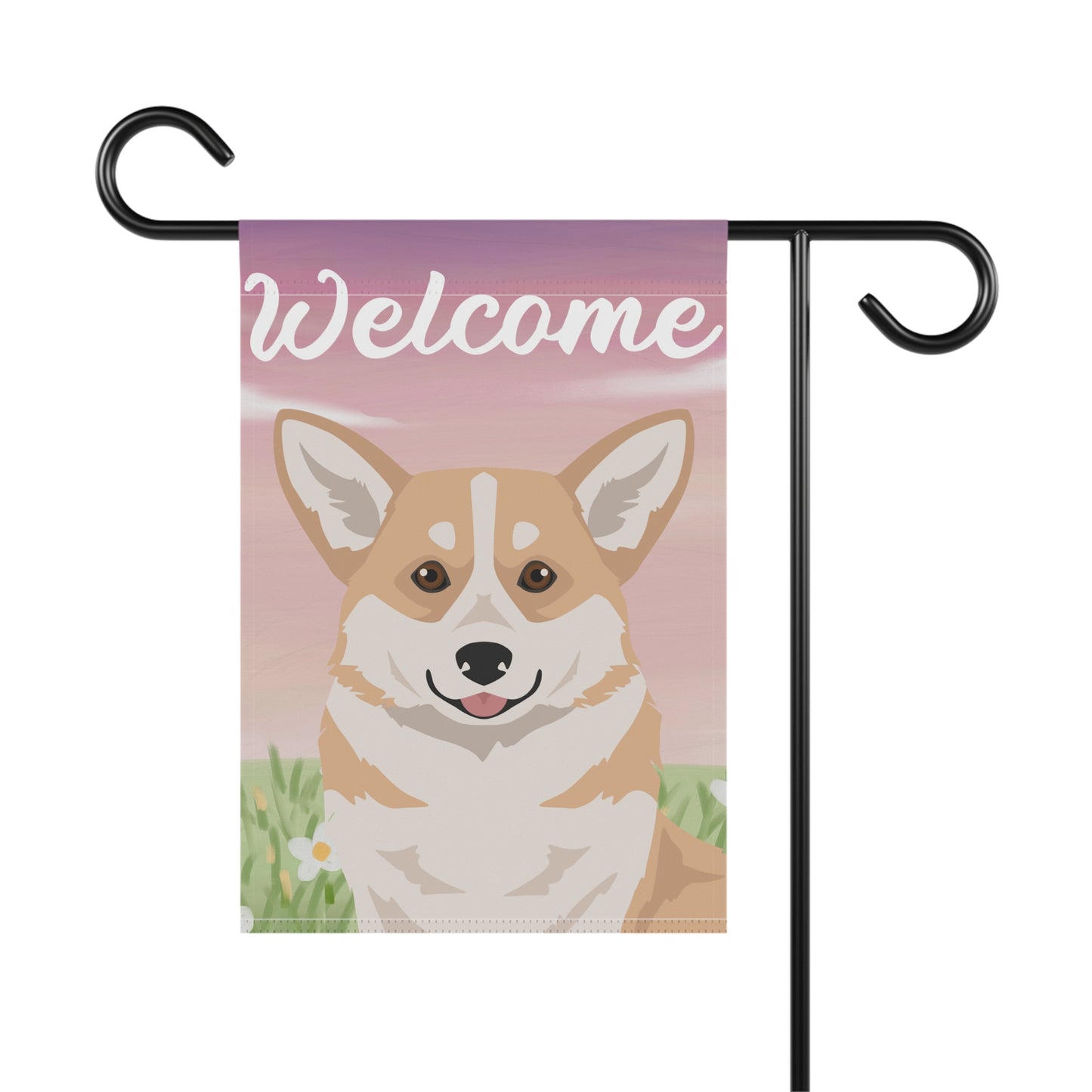 Pembroke Welsh Corgi Dog Welcome Garden Flag