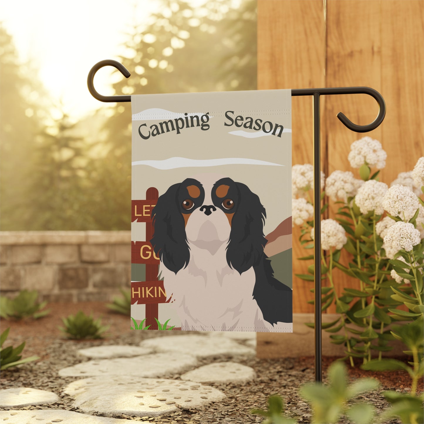 English Toy Spaniel Dog Camping Garden Flag