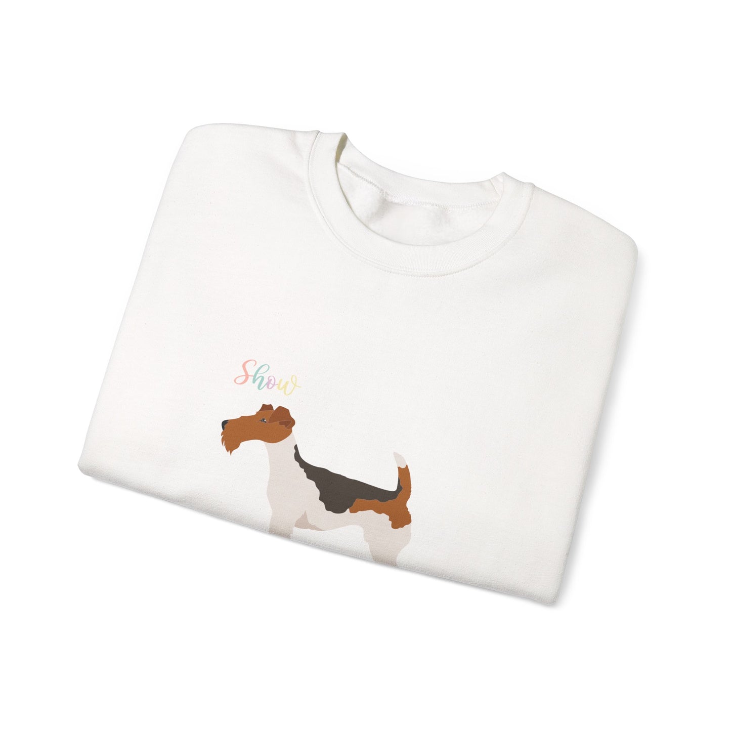 Wire Fox Terrier Dog Unisex Heavy Blend Crewneck Sweatshirt