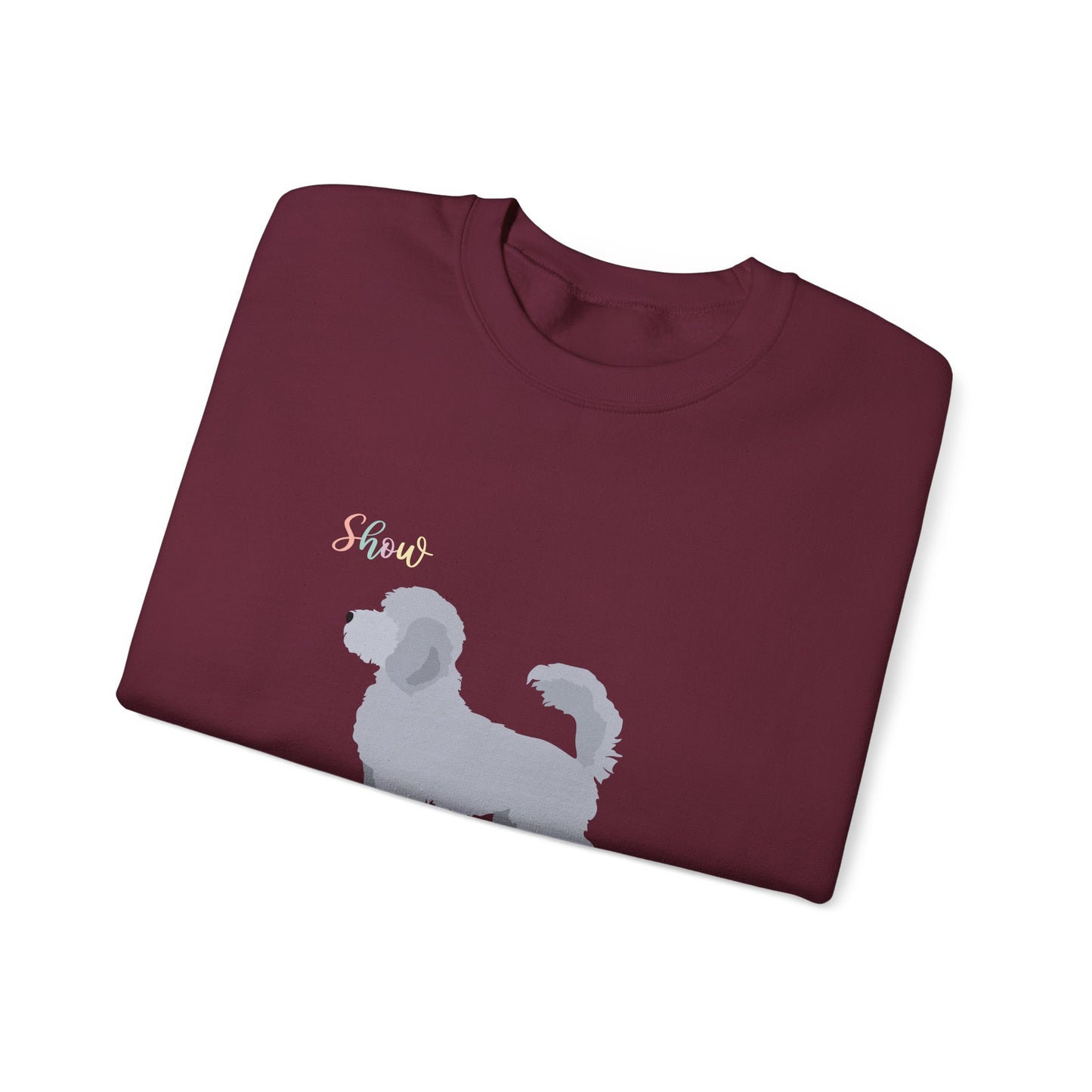 Poodle Dog Unisex Heavy Blend Crewneck Sweatshirt