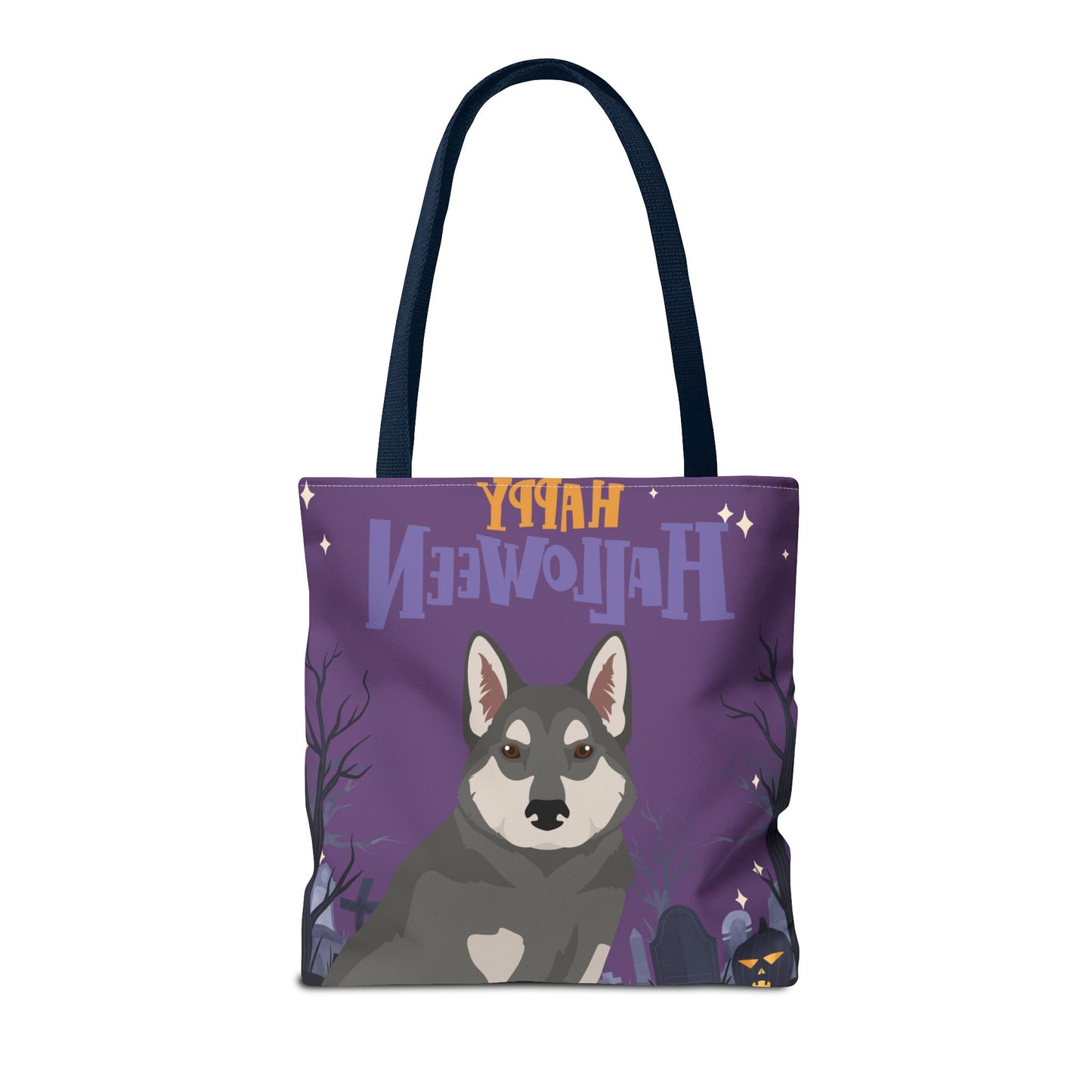 East Siberian Laika Dog Happy Halloween Tote Bag 16x16
