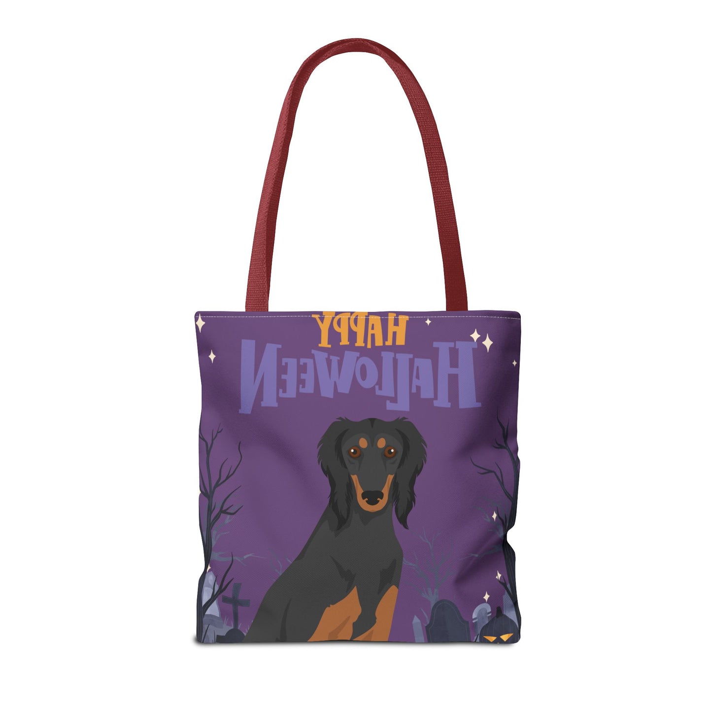 Saluki Dog Happy Halloween Tote Bag 16x16