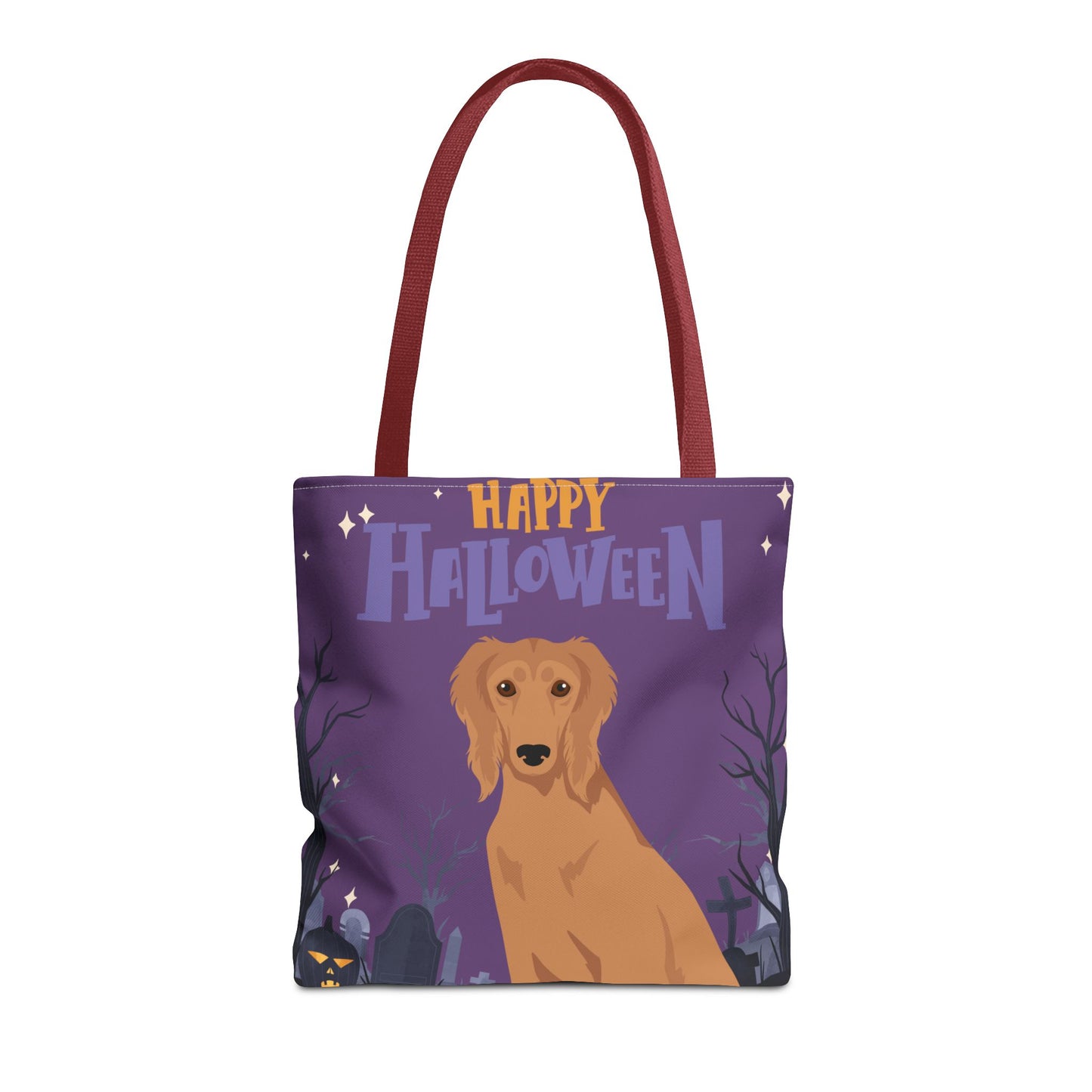 Saluki Dog Happy Halloween Tote Bag 16x16