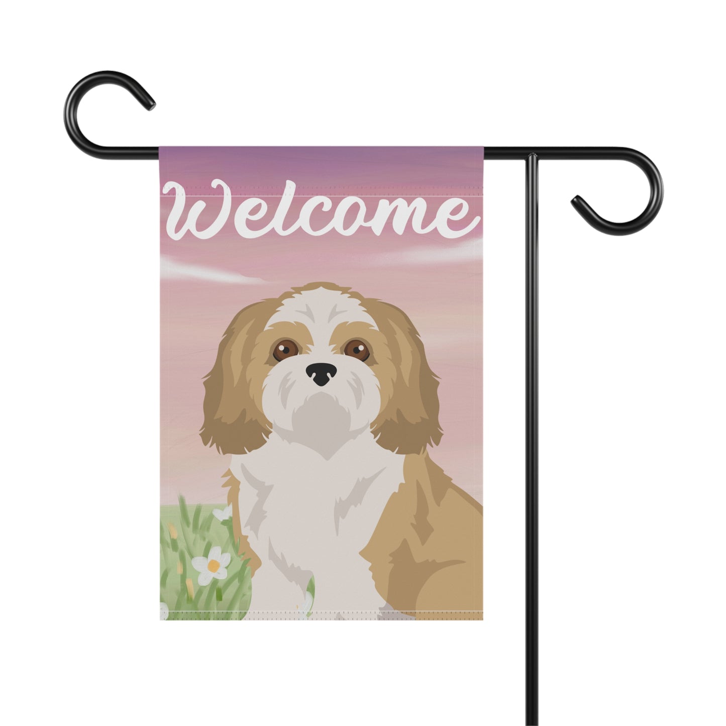 Shih Tzu Dog Welcome Garden Flag