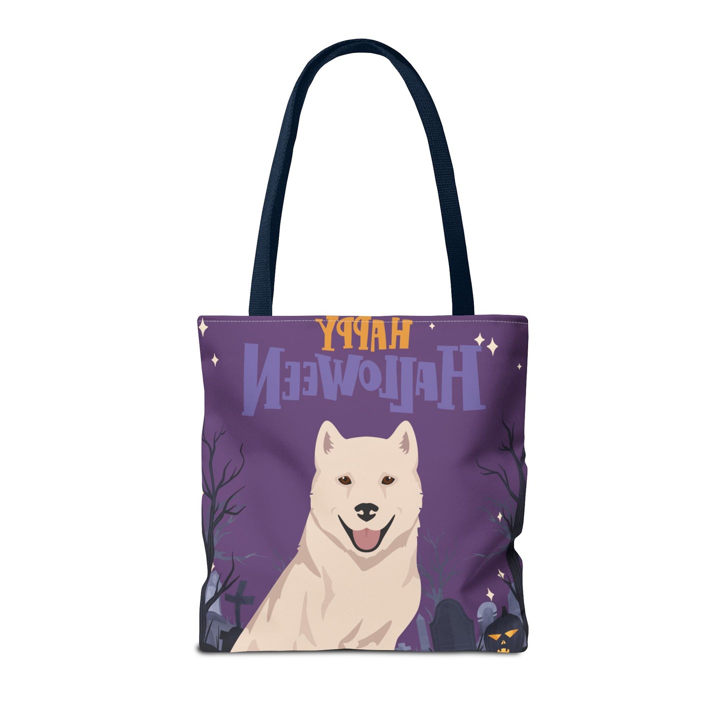 Kishu Ken Dog Happy Halloween Tote Bag 16x16