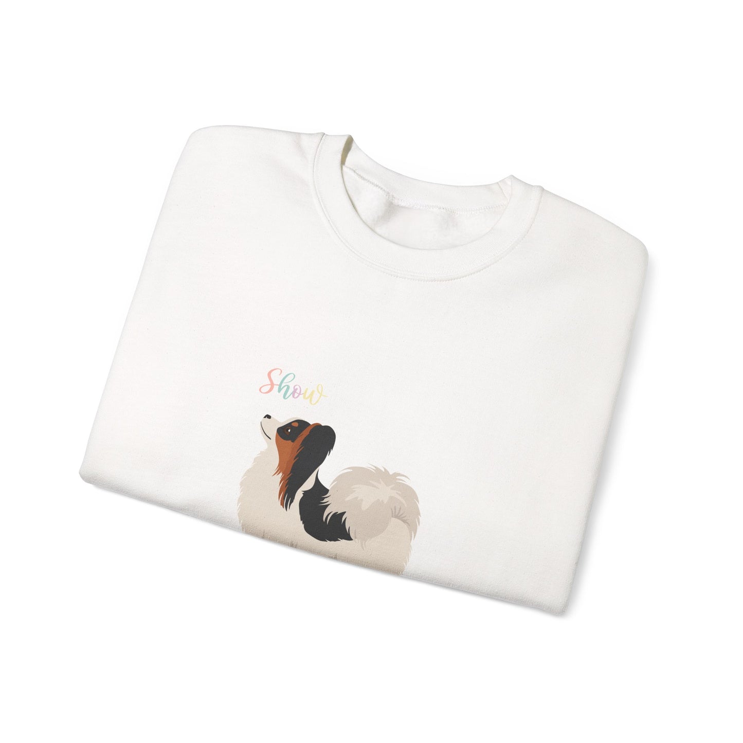 Papillon Dog Unisex Heavy Blend Crewneck Sweatshirt