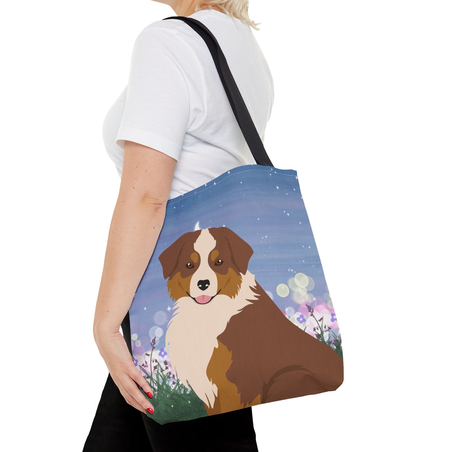 Miniature American Shepherd Dog Tote Bag 16x16