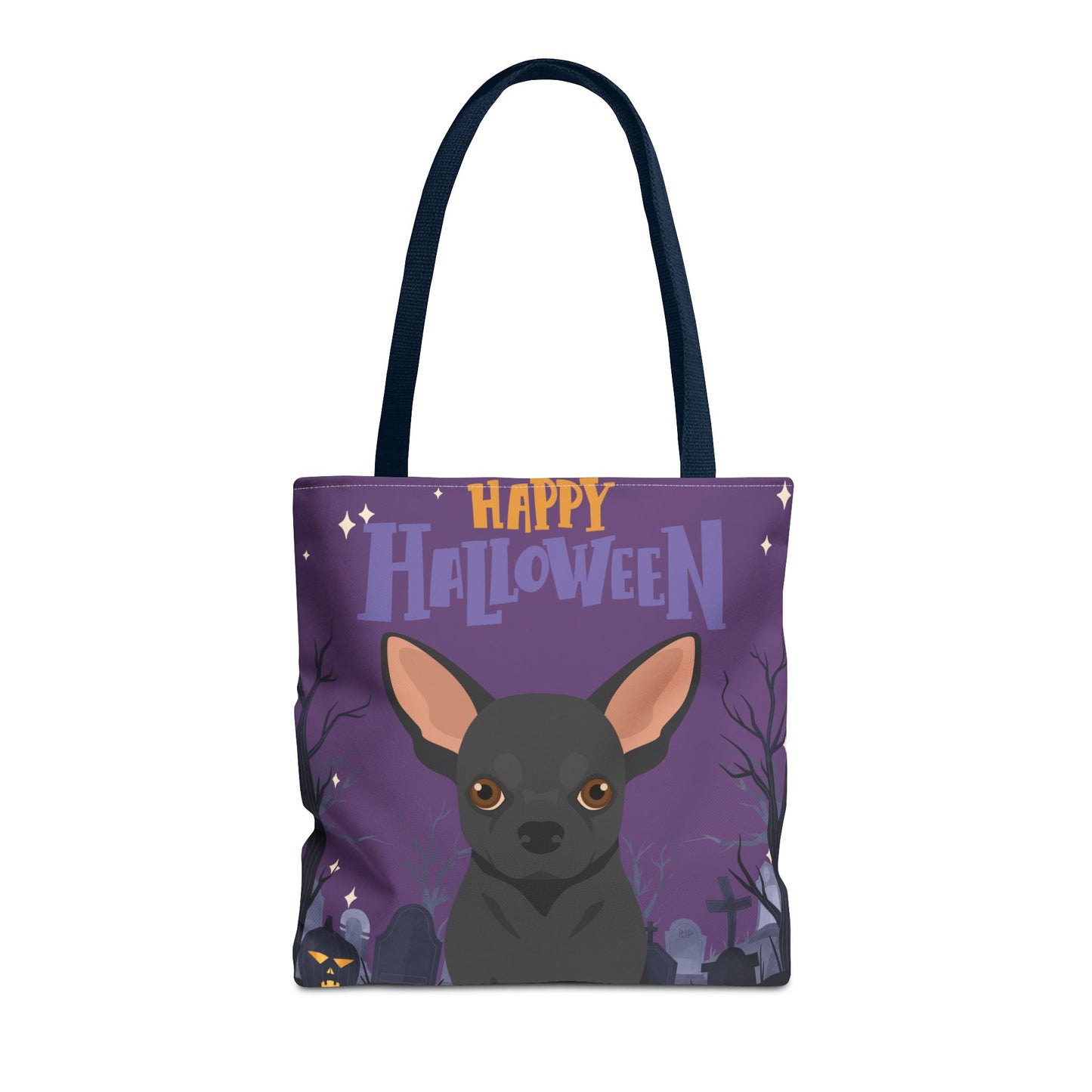 Chihuahua Dog Happy Halloween Tote Bag 16x16