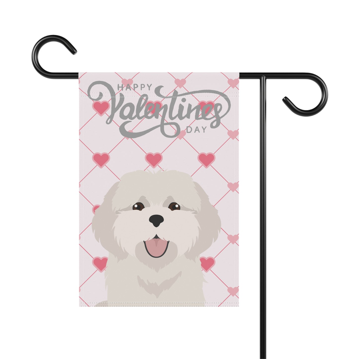 Coton De Tulear Dog Valentines Day Garden Flag