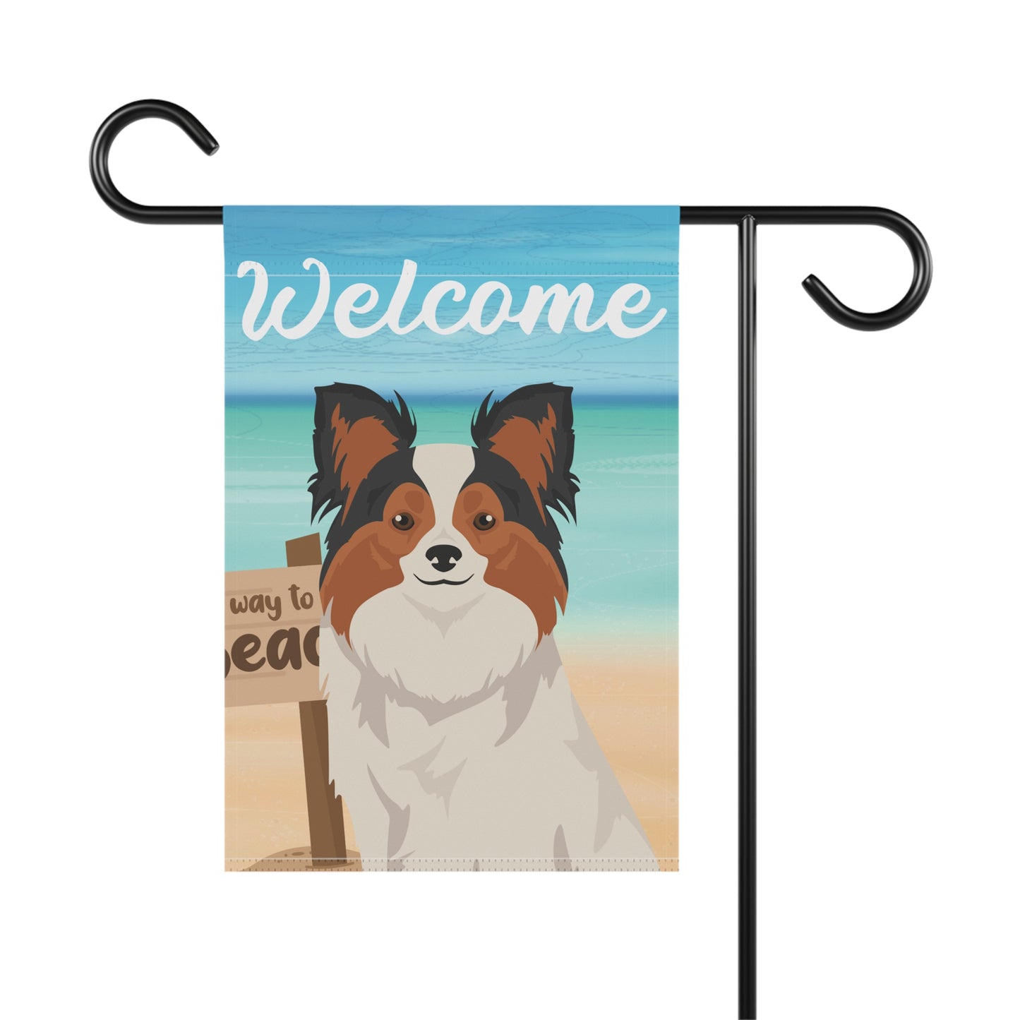 Papillon Dog Garden Flag