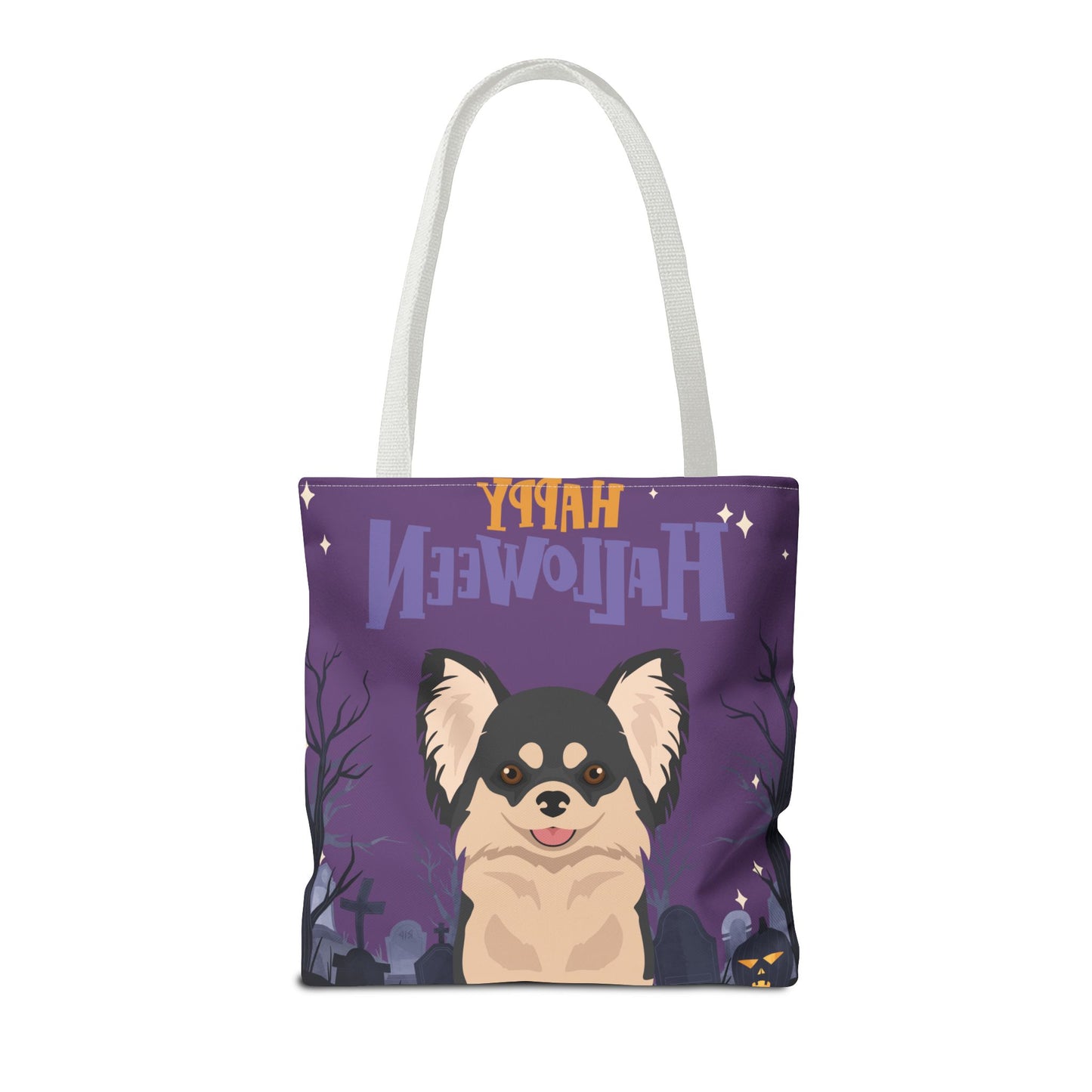 Chihuahua Dog Happy Halloween Tote Bag 16x16