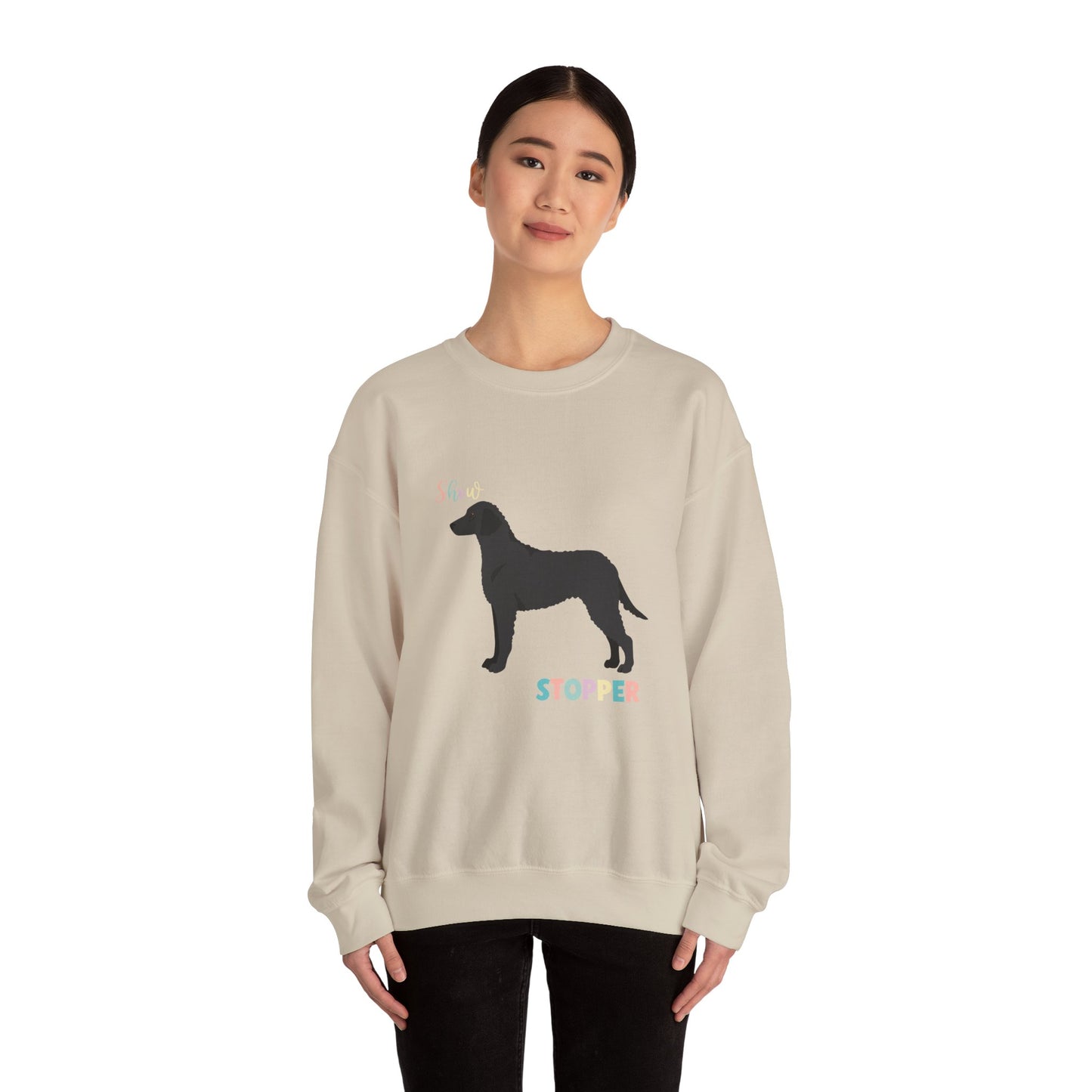 Curly Coated Retriever Dog Unisex Heavy Blend Crewneck Sweatshirt
