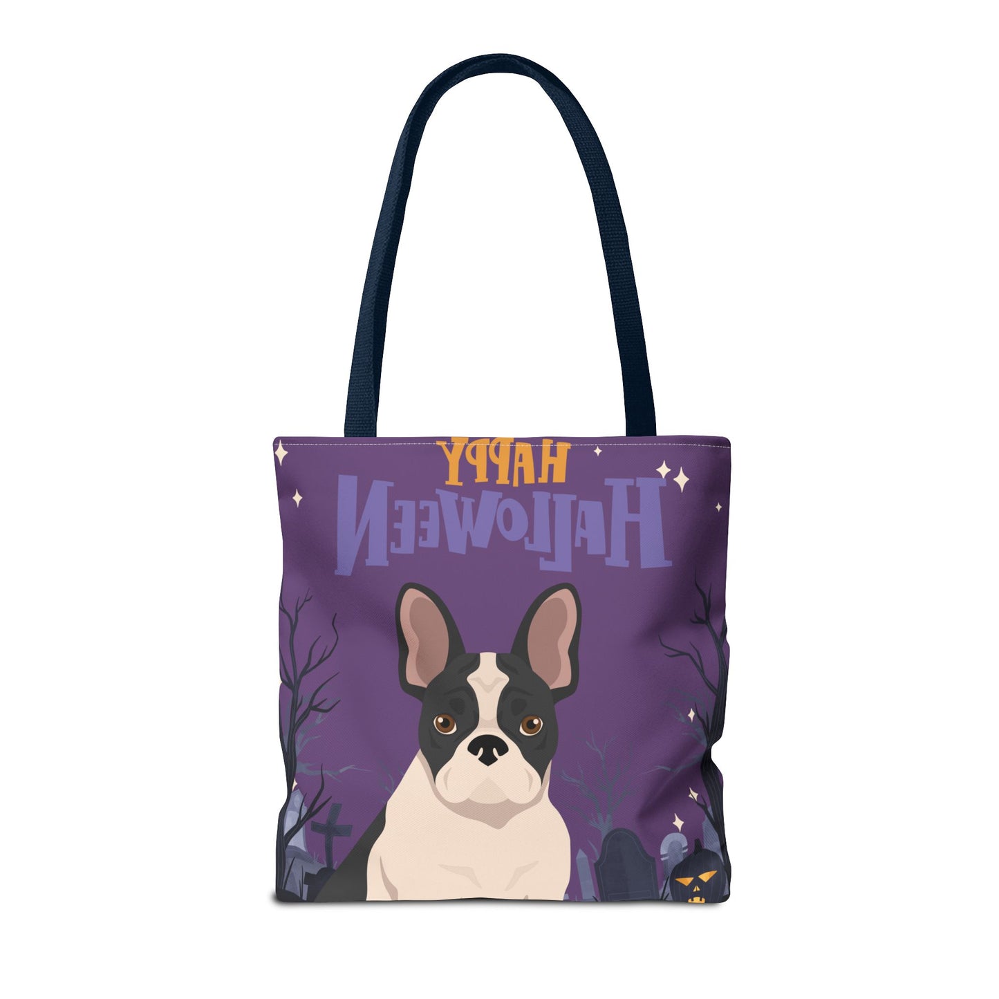 French Bulldog Dog Happy Halloween Tote Bag 16x16