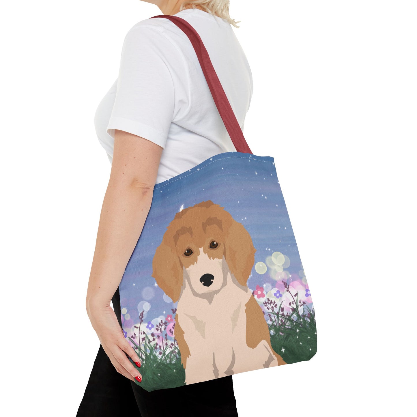 Poodle Dog Tote Bag 16x16