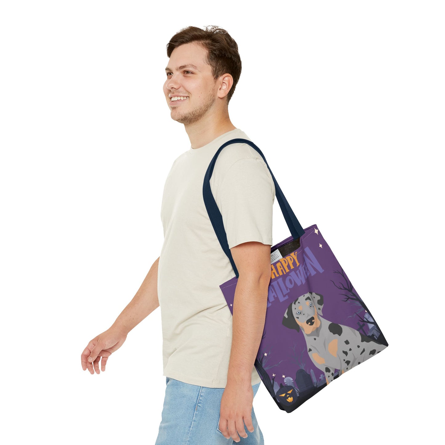 Catahoula Leopard Dog Dog Happy Halloween Tote Bag 16x16