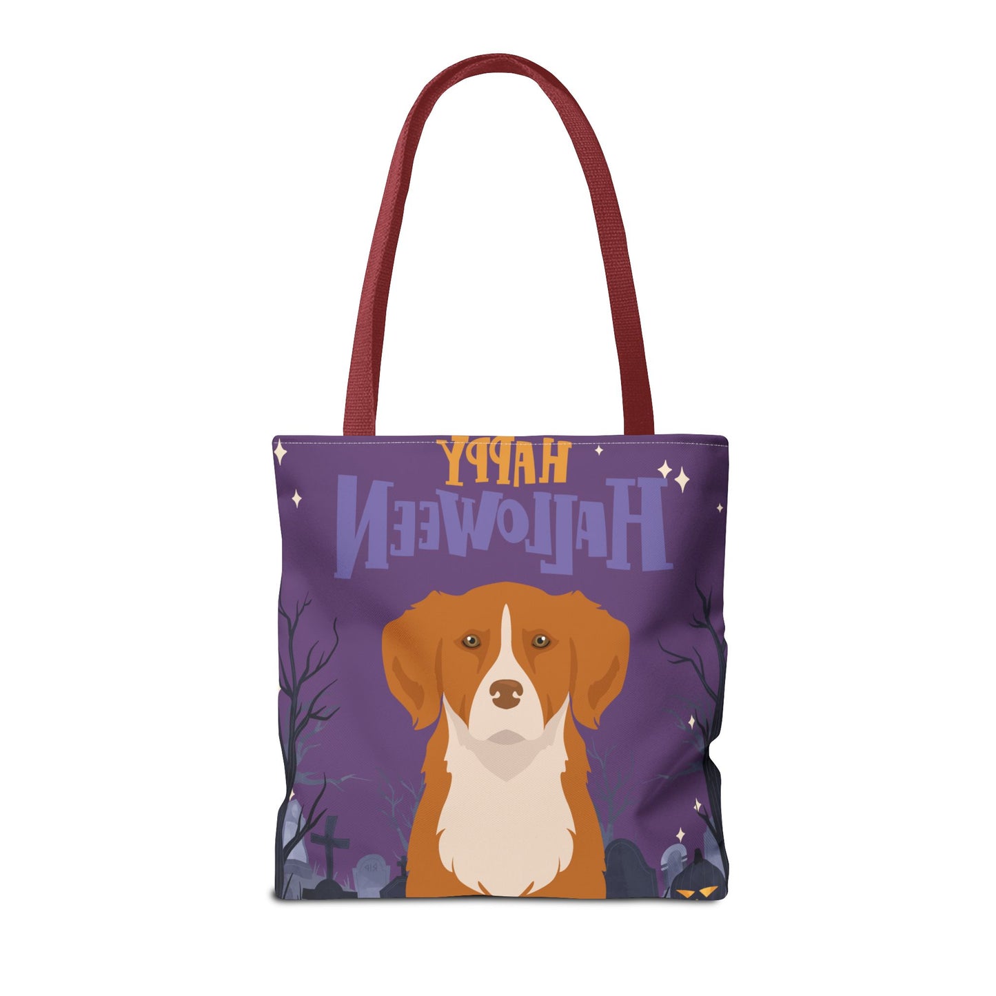 Nova Scotia Duck Tolling Retriever Dog Happy Halloween Tote Bag 16x16