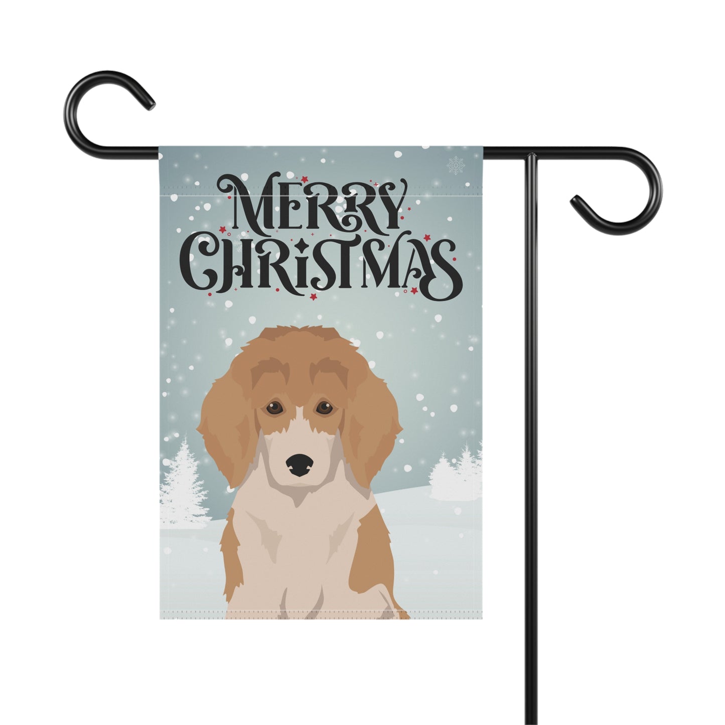 Standard Poodle Dog Garden Flag