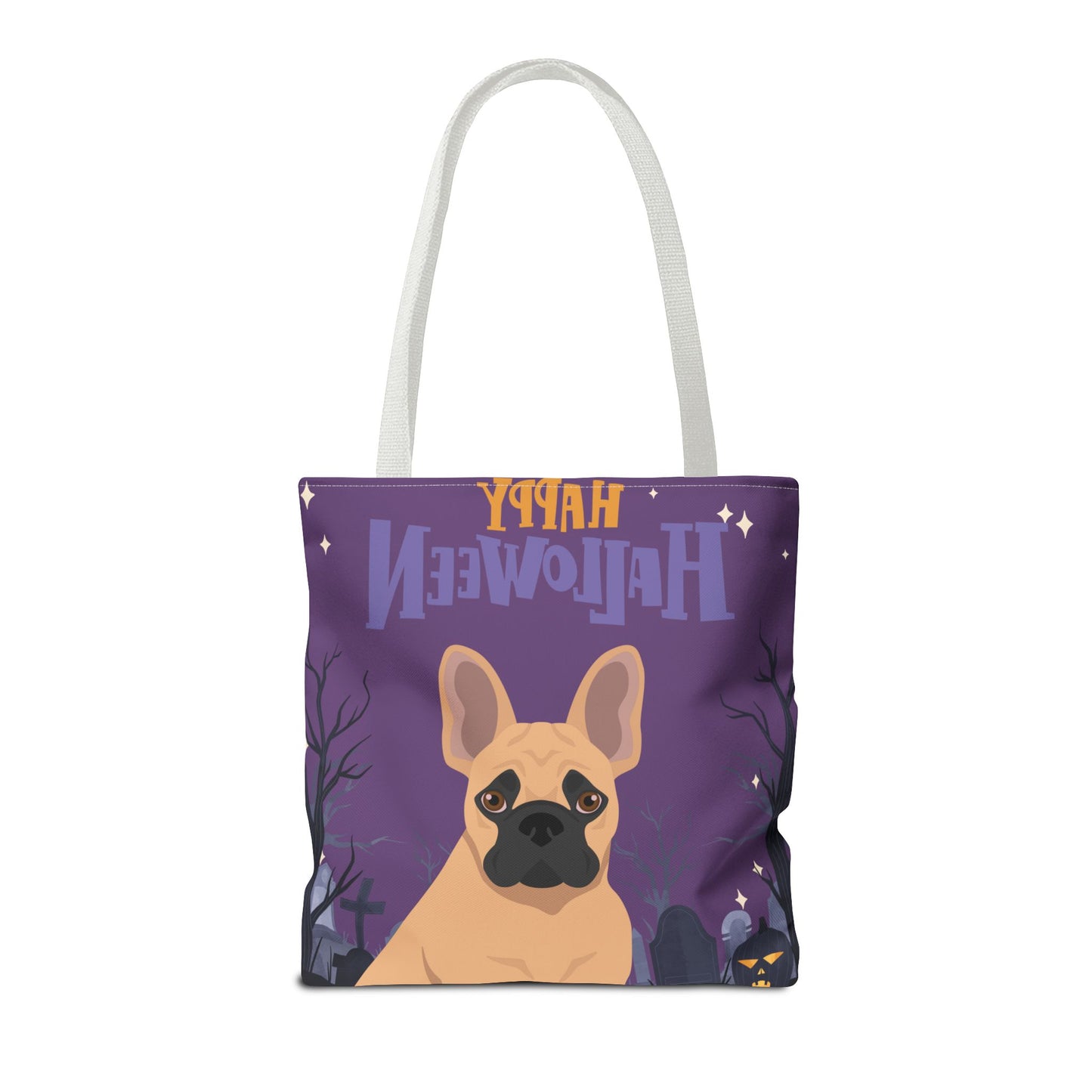 French Bulldog Dog Happy Halloween Tote Bag 16x16