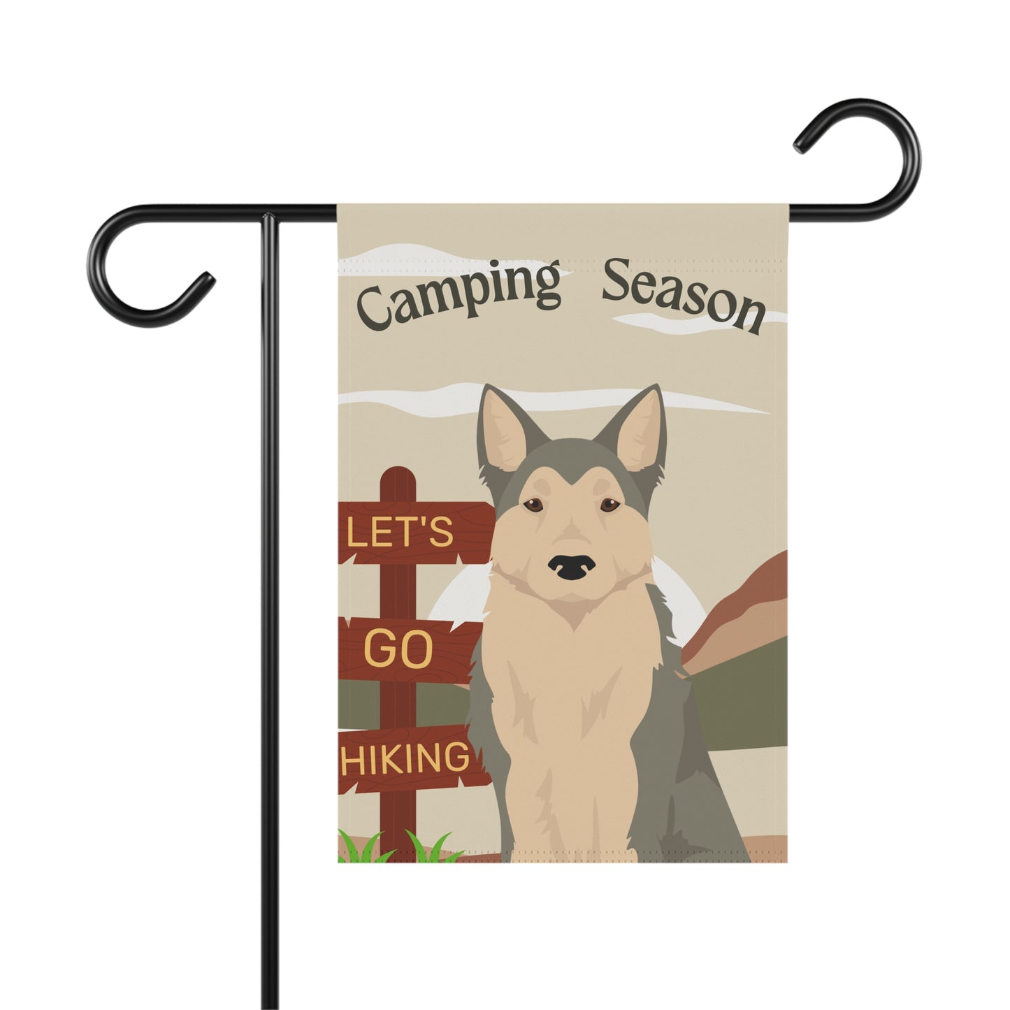 West Siberian Laika Dog Camping Garden Flag