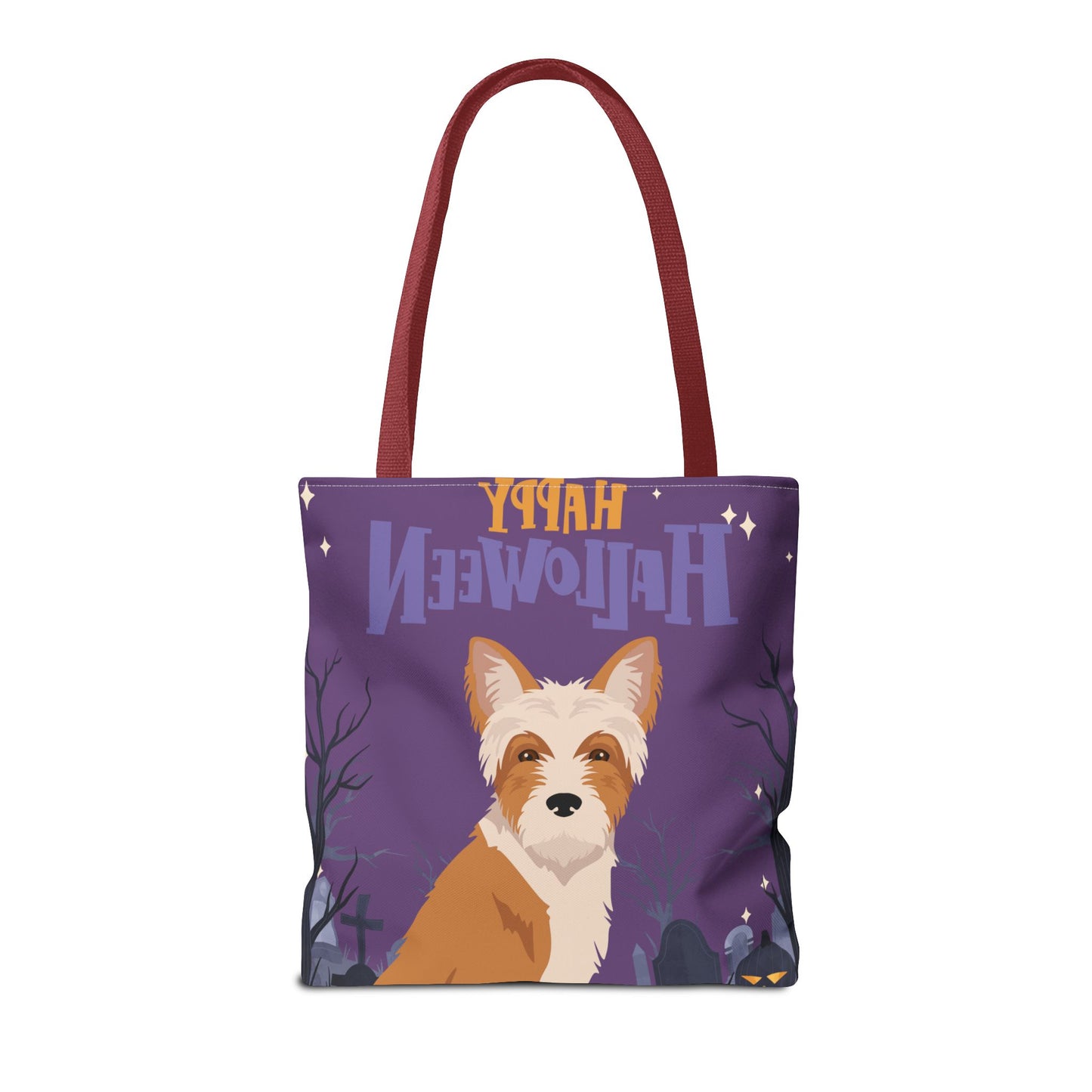 Portuguese Podengo Dog Happy Halloween Tote Bag 16x16