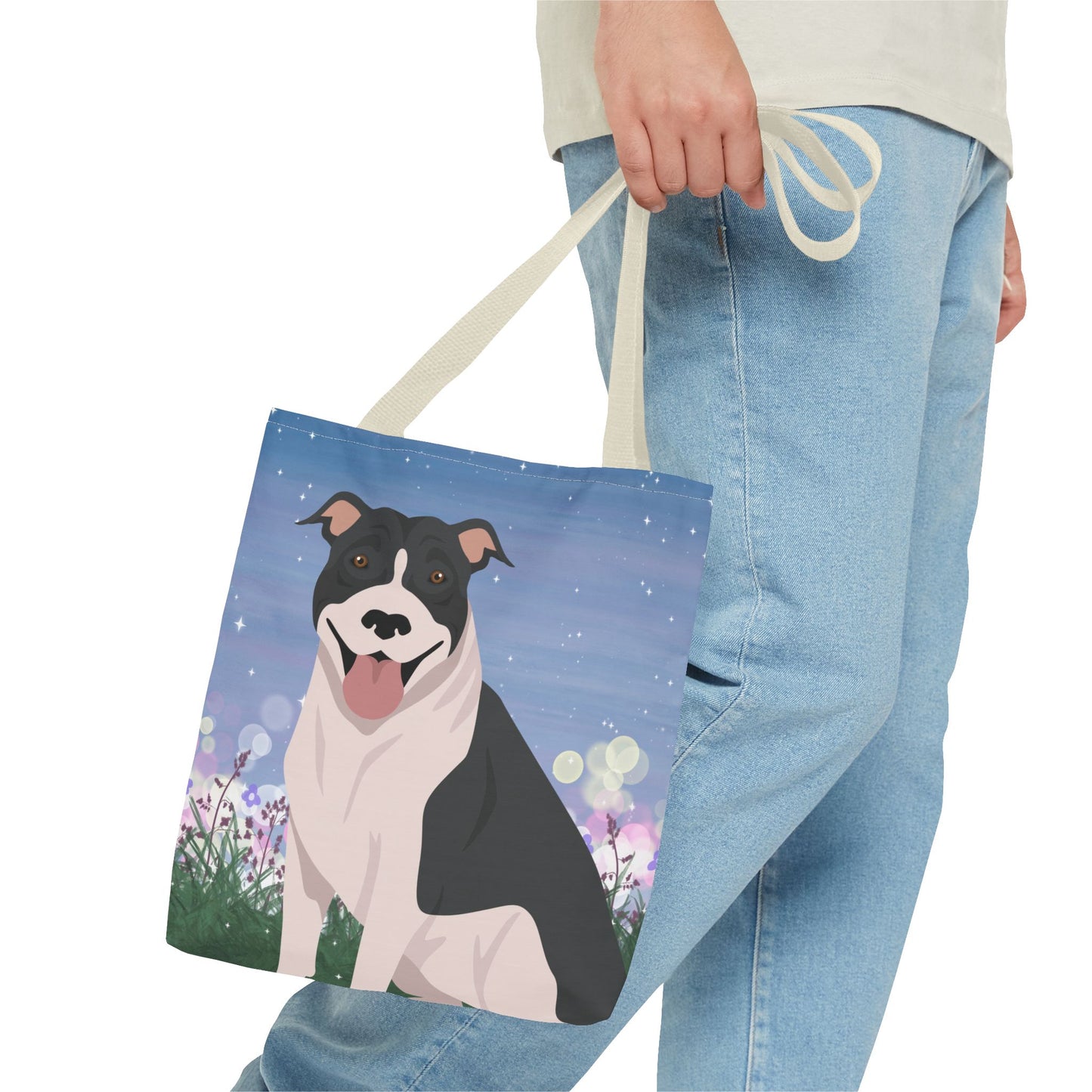 Pit Bull Dog Tote Bag 13x13