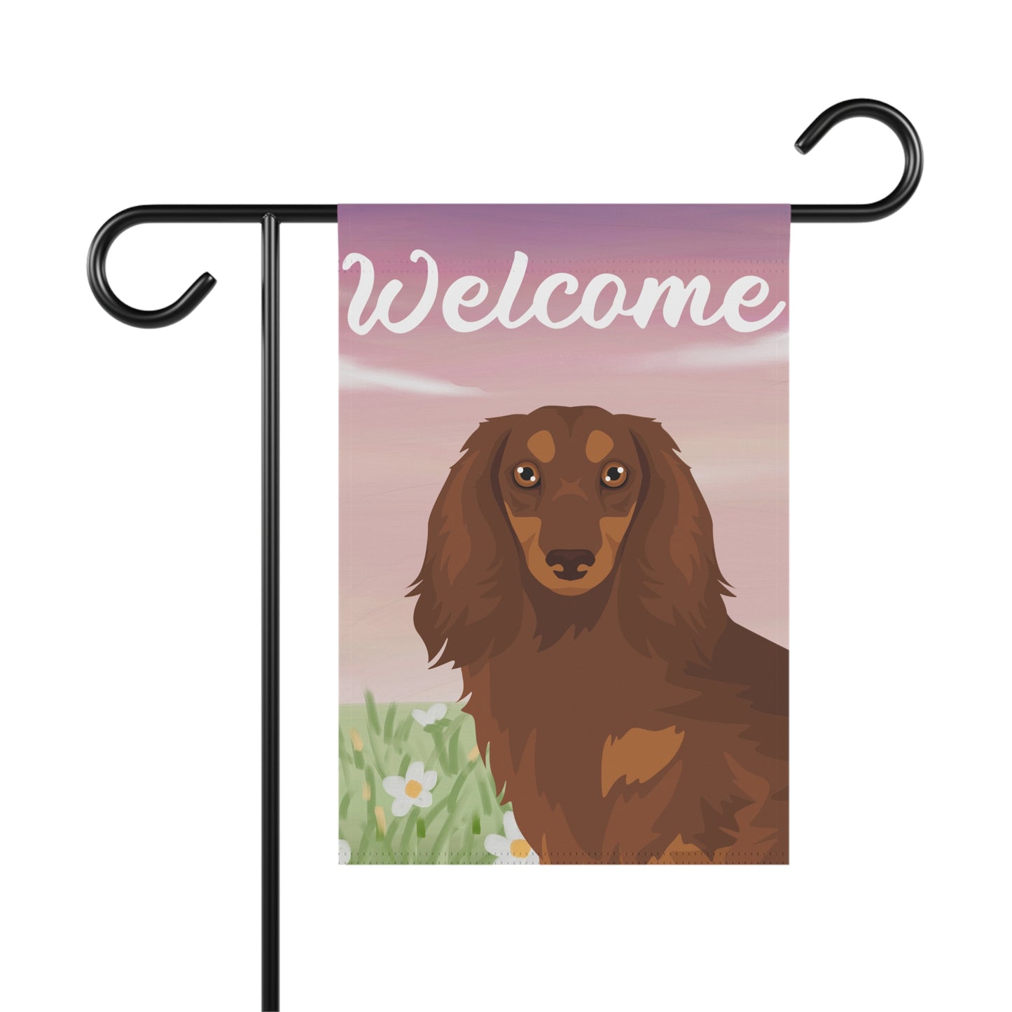 Dachshund Dog Welcome Garden Flag
