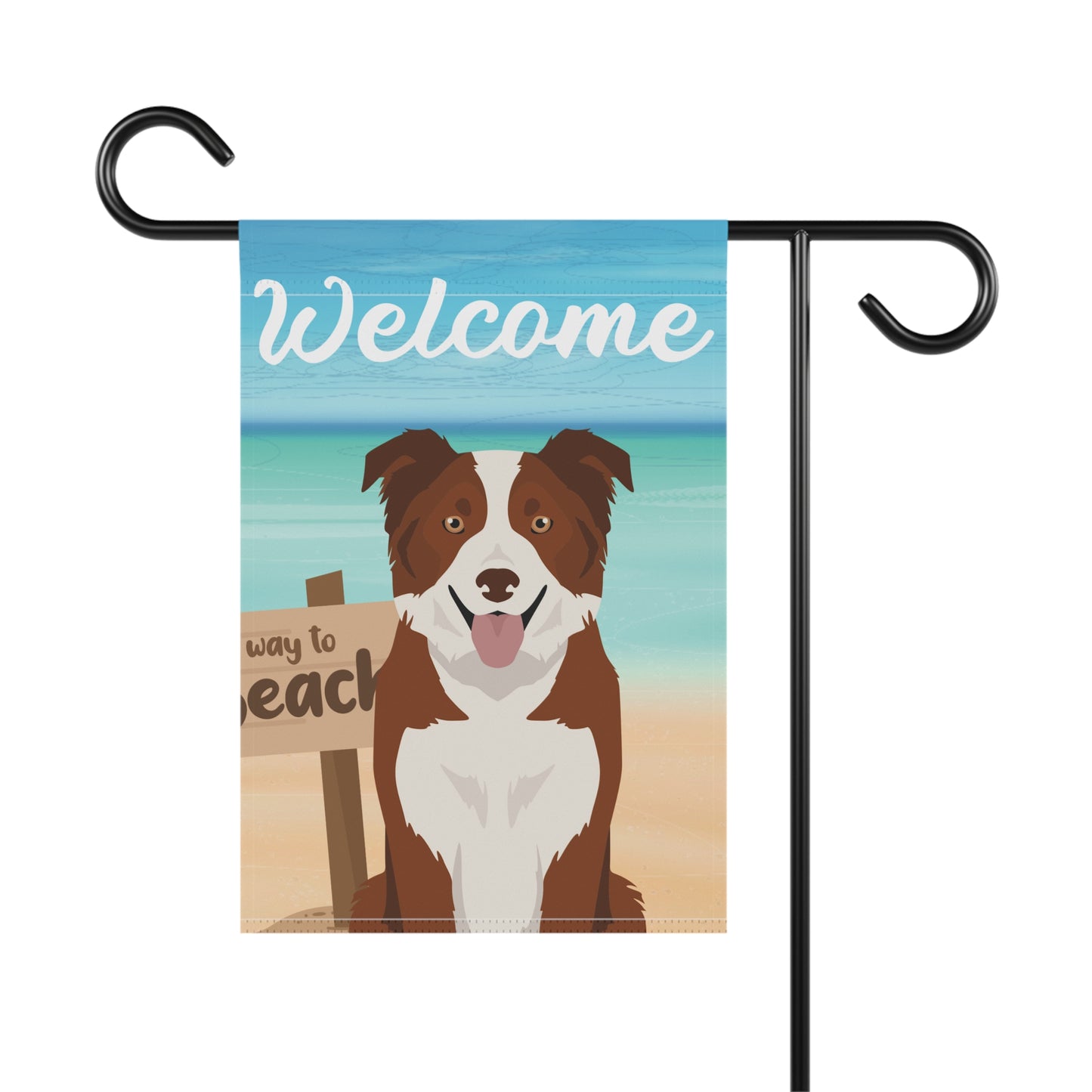 Border Collie Dog Garden Flag