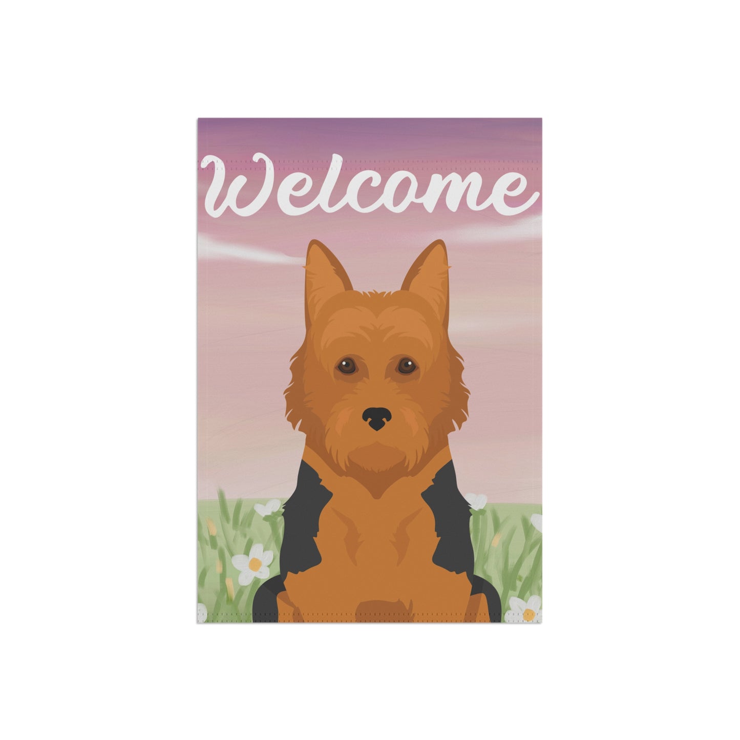 Australian Terrier Dog Welcome Garden Flag