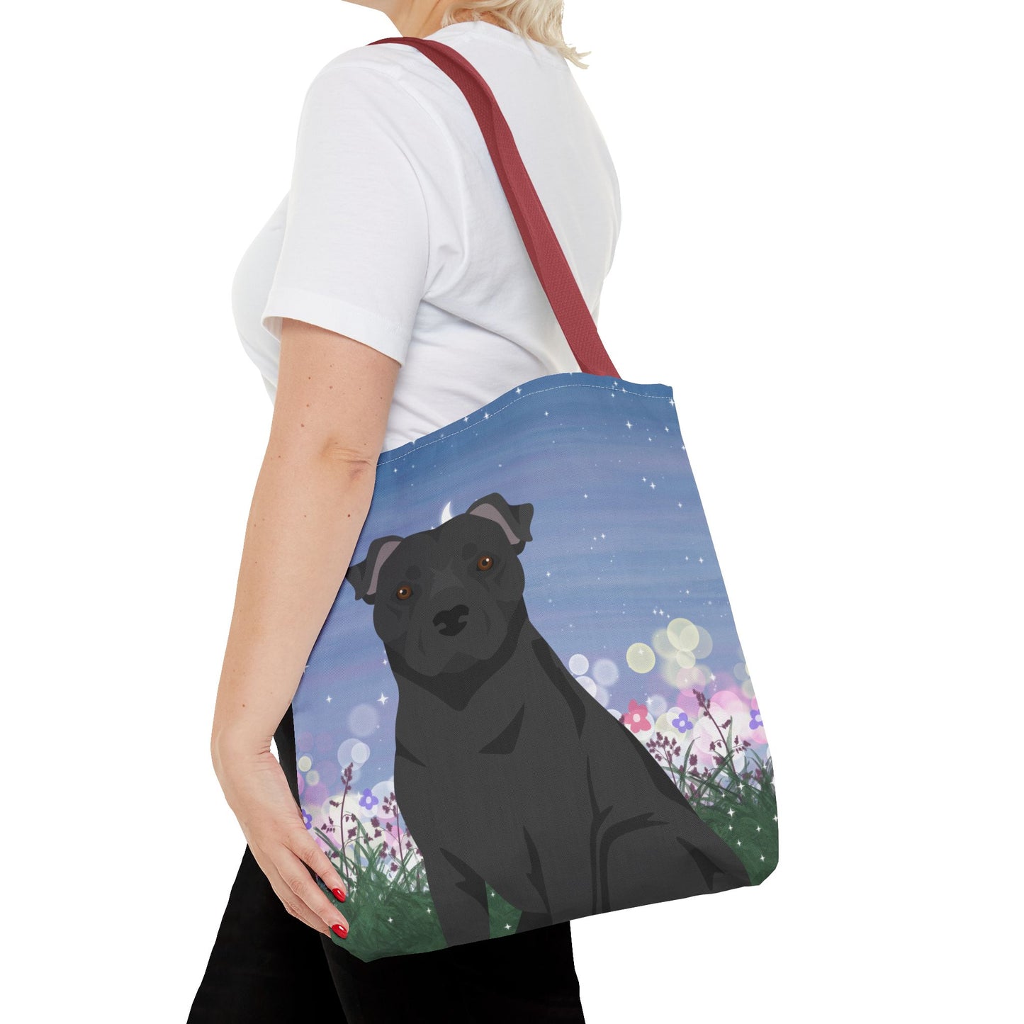 Staffordshire Bull Terrier Dog Tote Bag 16x16
