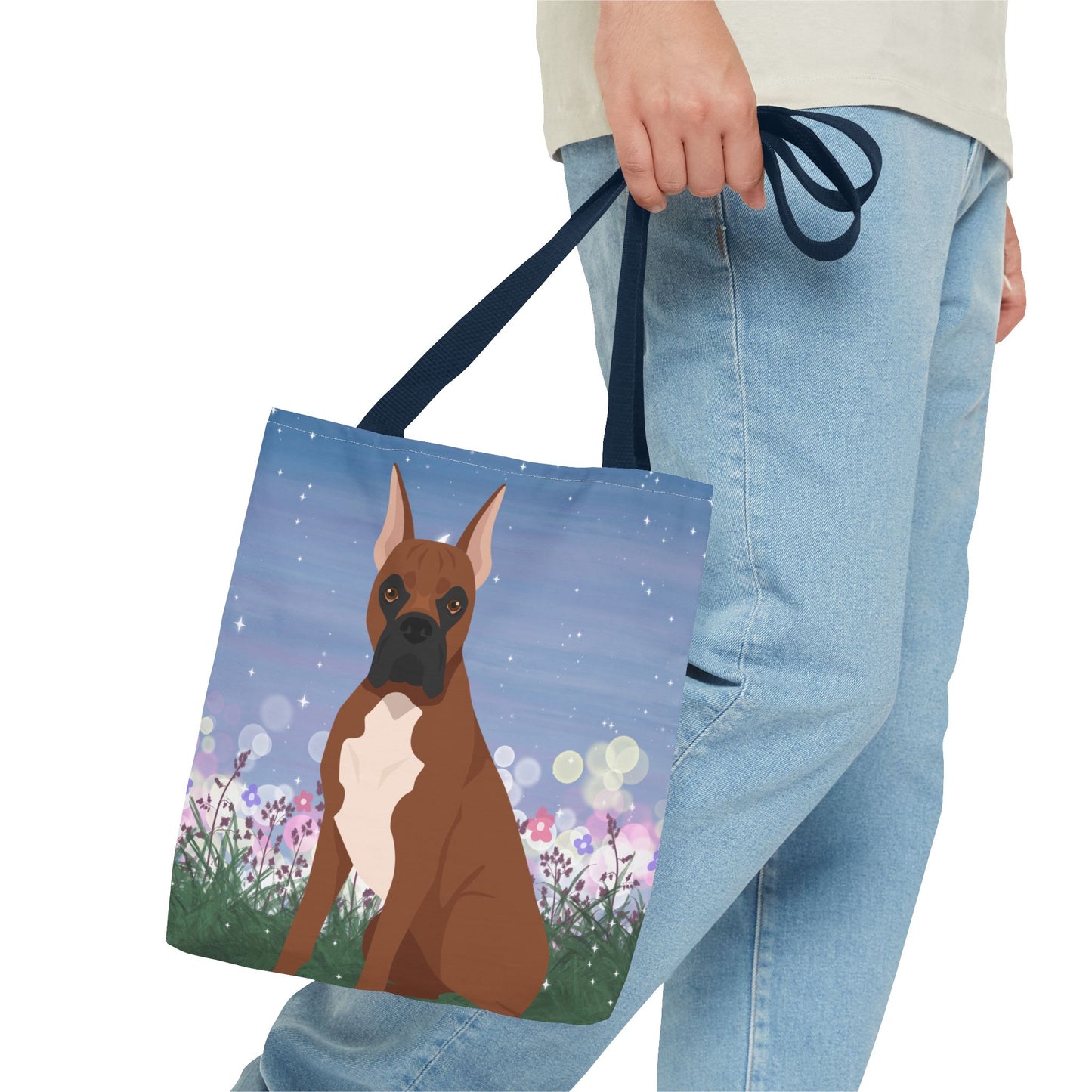 Boxer Dog Tote Bag 13x13