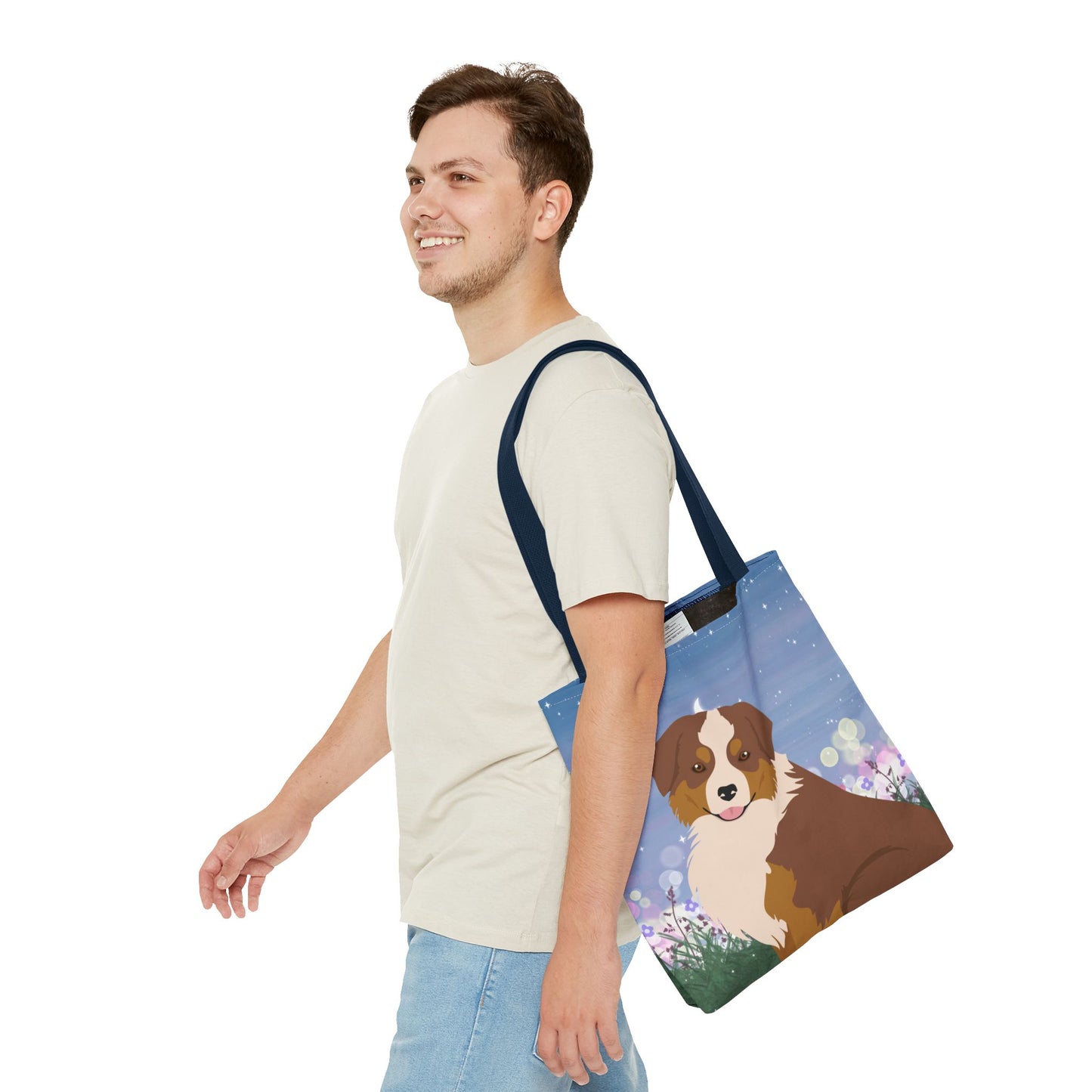 Miniature American Shepherd Dog Tote Bag 16x16