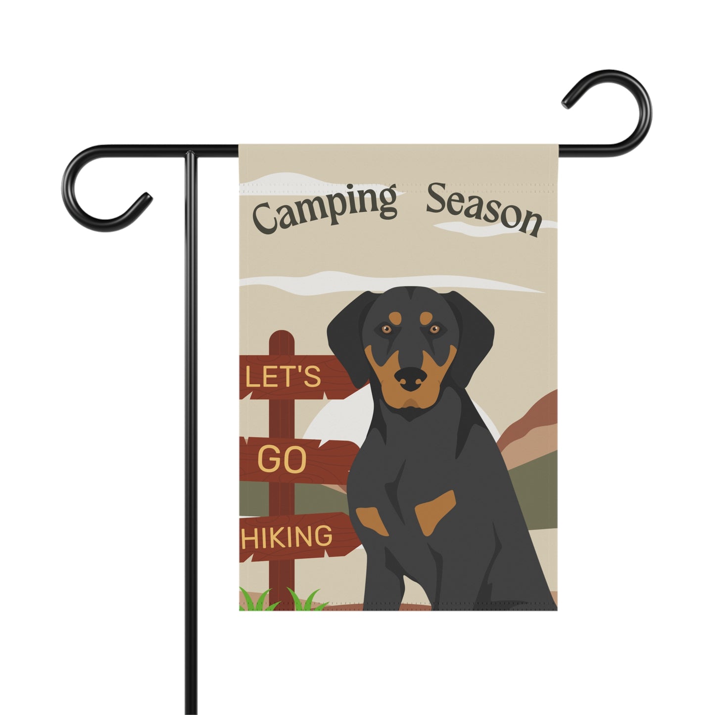 Transylvanian Hound Dog Camping Garden Flag