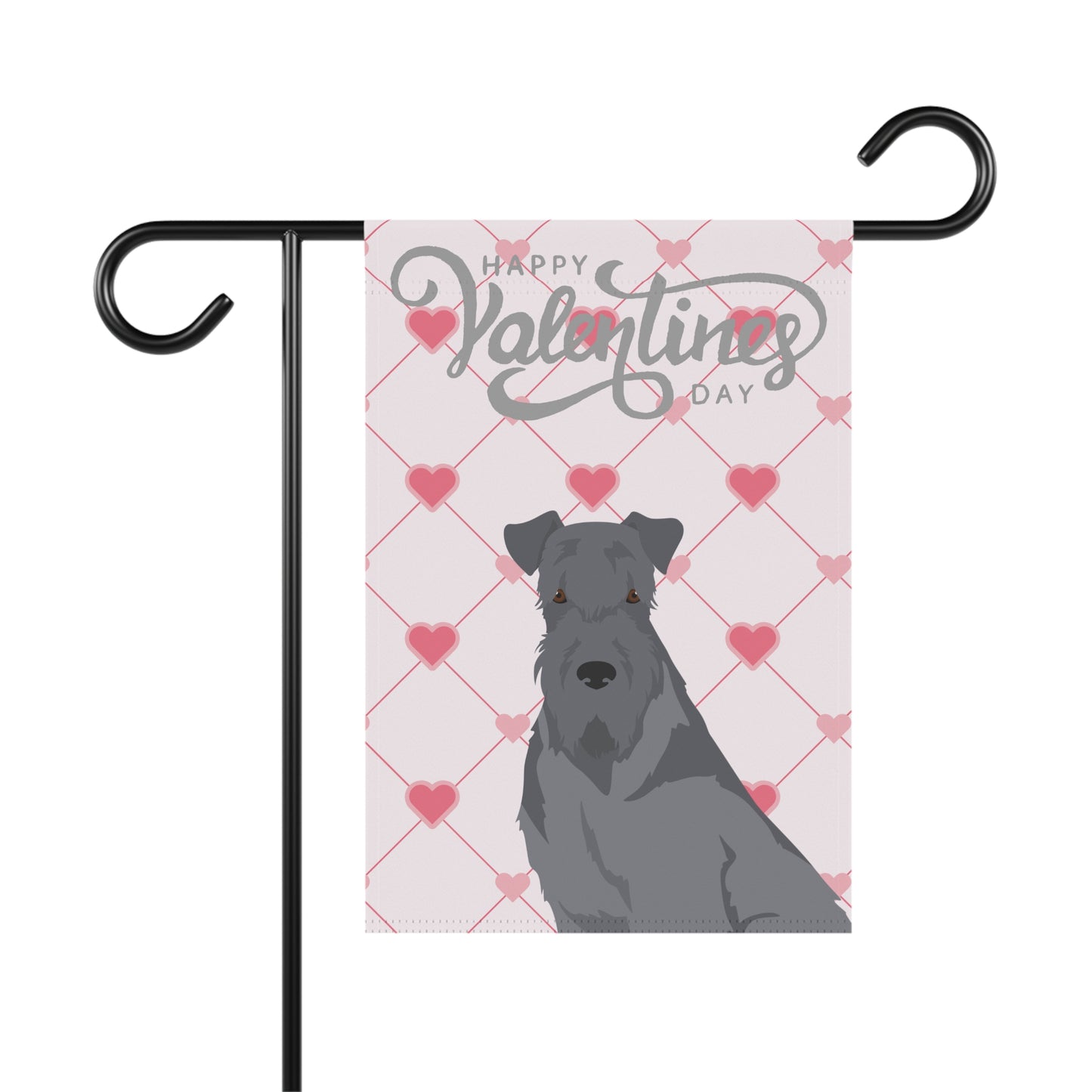 Kerry Blue Terrier Dog Valentines Day Garden Flag