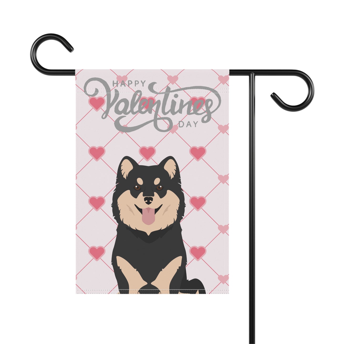 Finnish Lapphund Dog Valentines Day Garden Flag