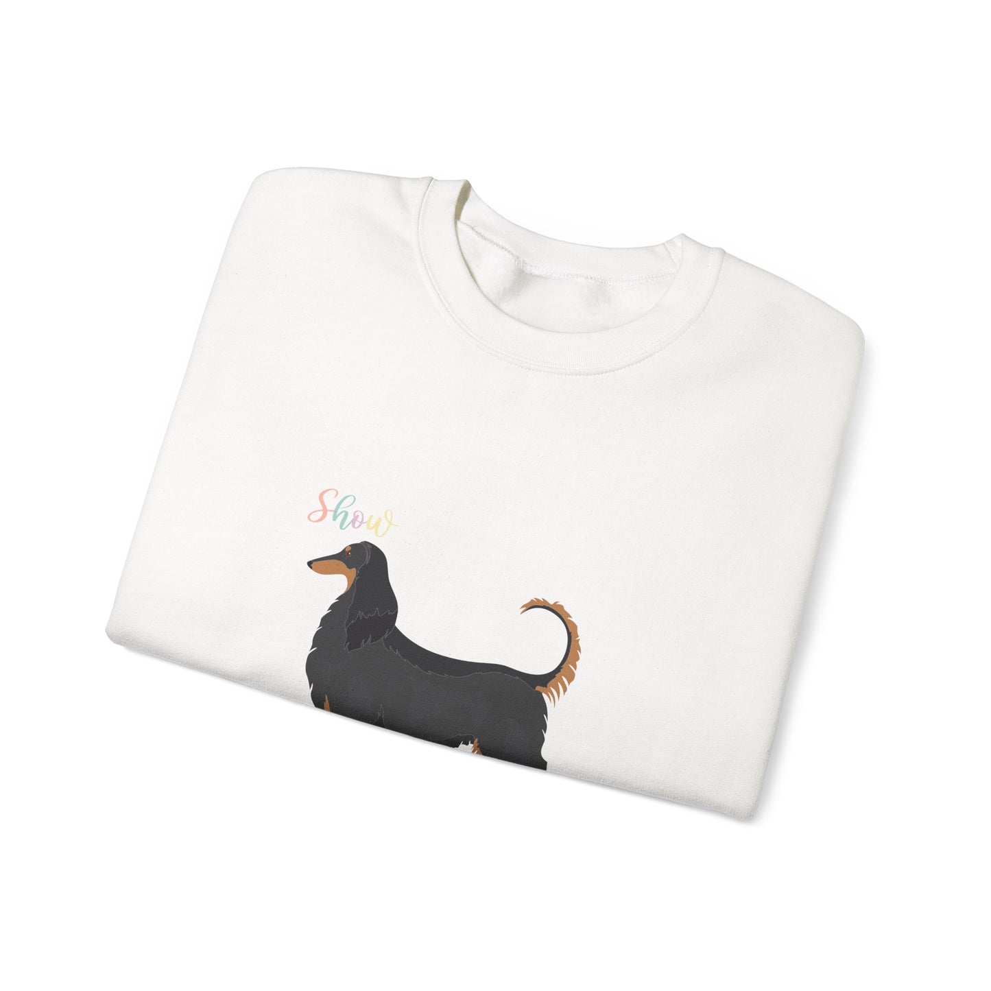 Afghan Hound Dog Unisex Heavy Blend Crewneck Sweatshirt