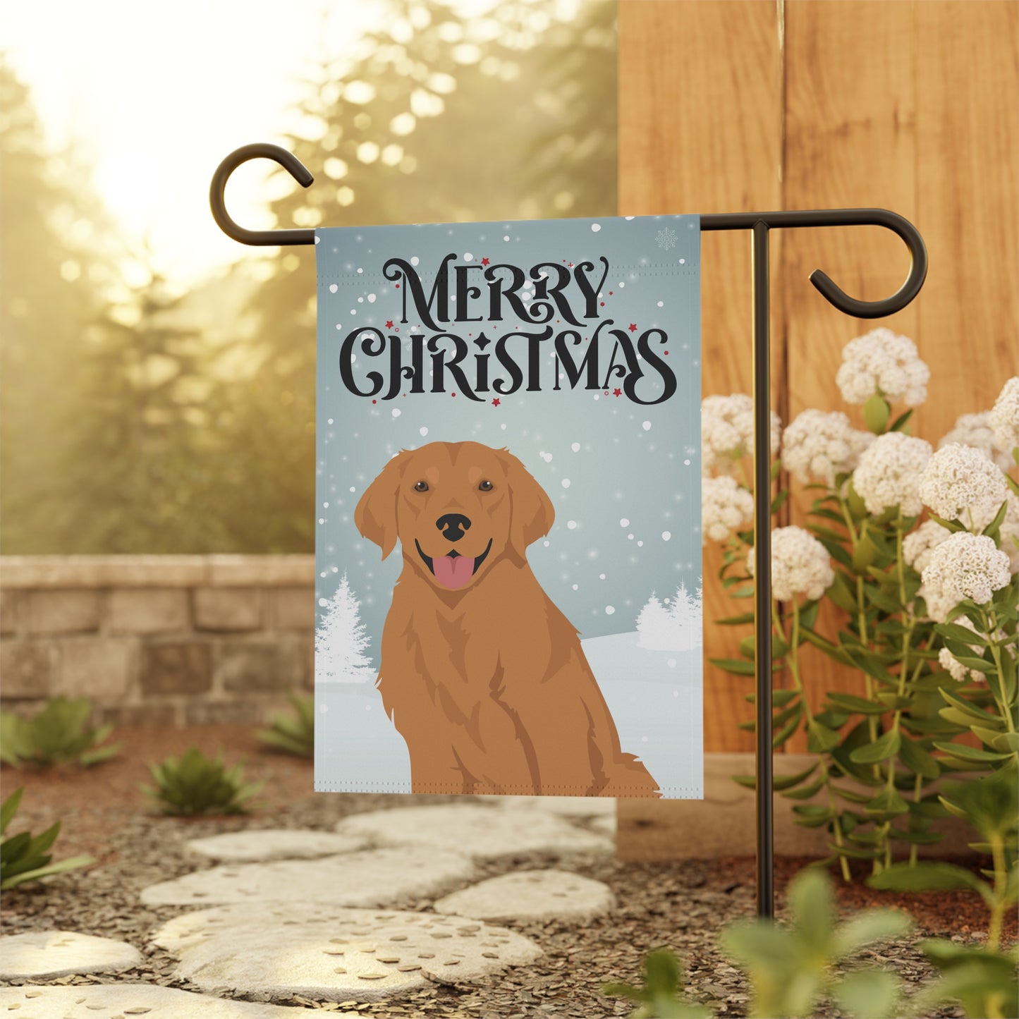 Golden Retriever Dog Garden Flag