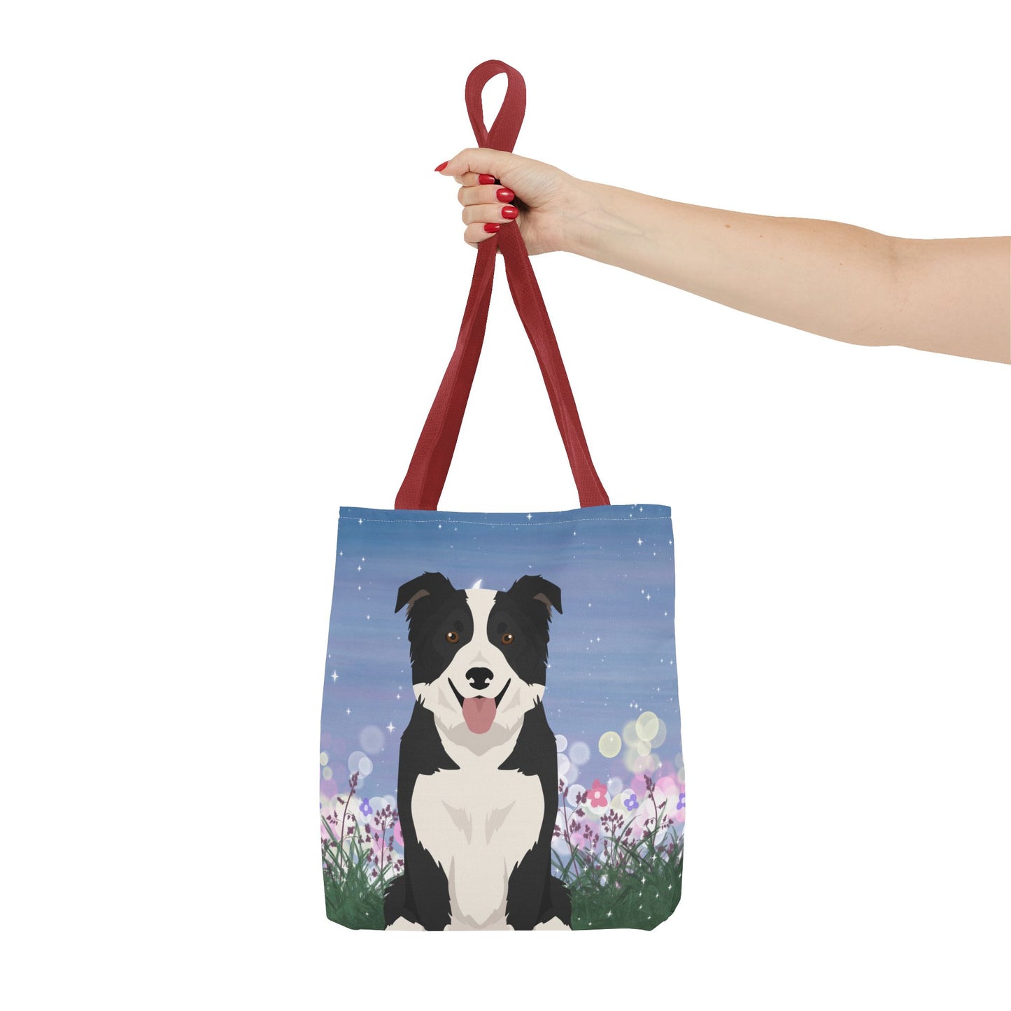 Border Collie Dog Tote Bag 13x13
