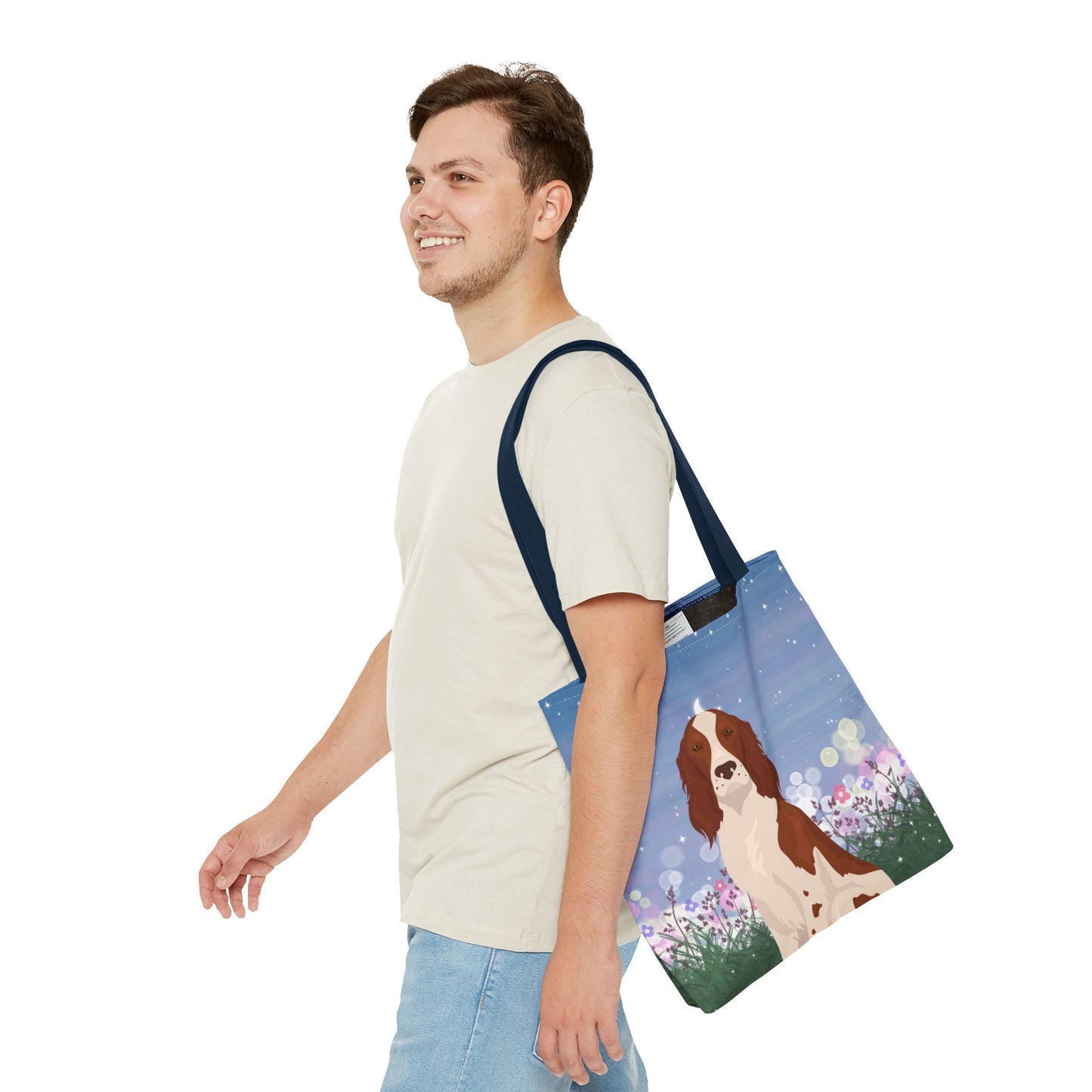Irish R&W Setter Dog Tote Bag 16x16