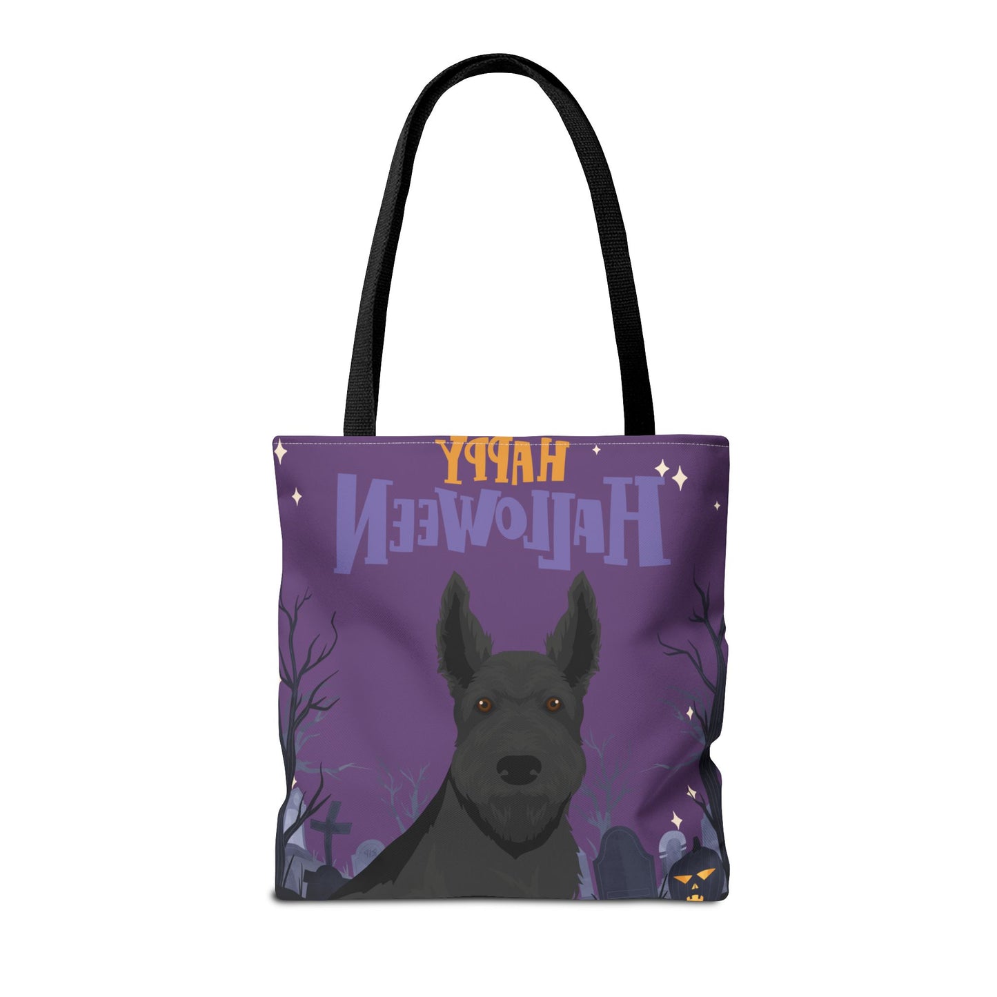 Scottish Terrier Dog Happy Halloween Tote Bag 16x16