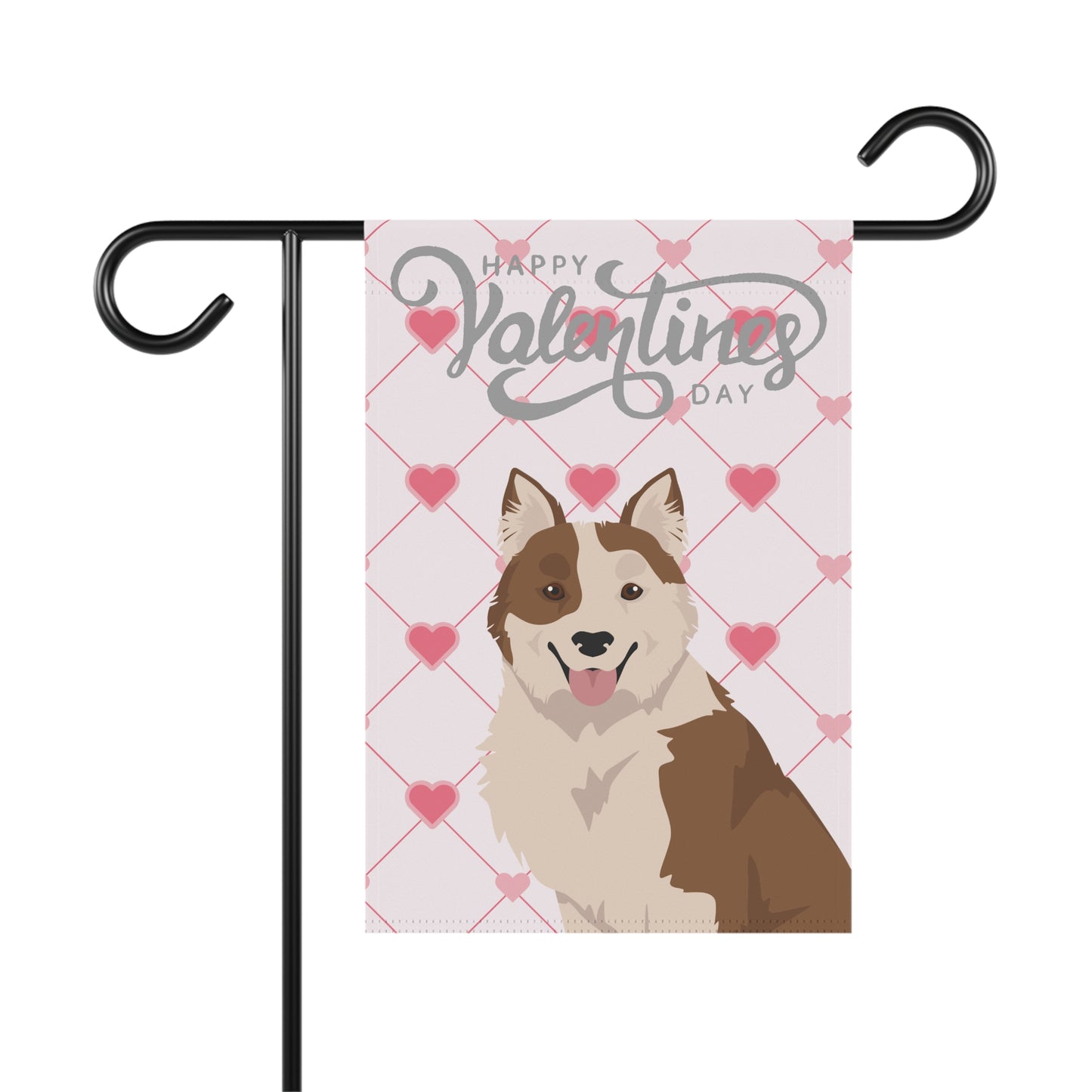 Elo Dog Valentines Day Garden Flag