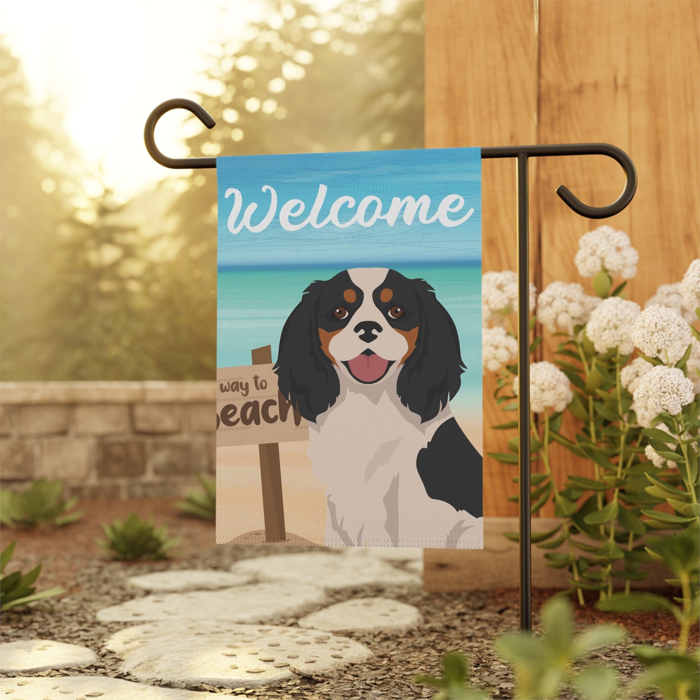 Cavalier King Charles Spaniel Dog Garden Flag