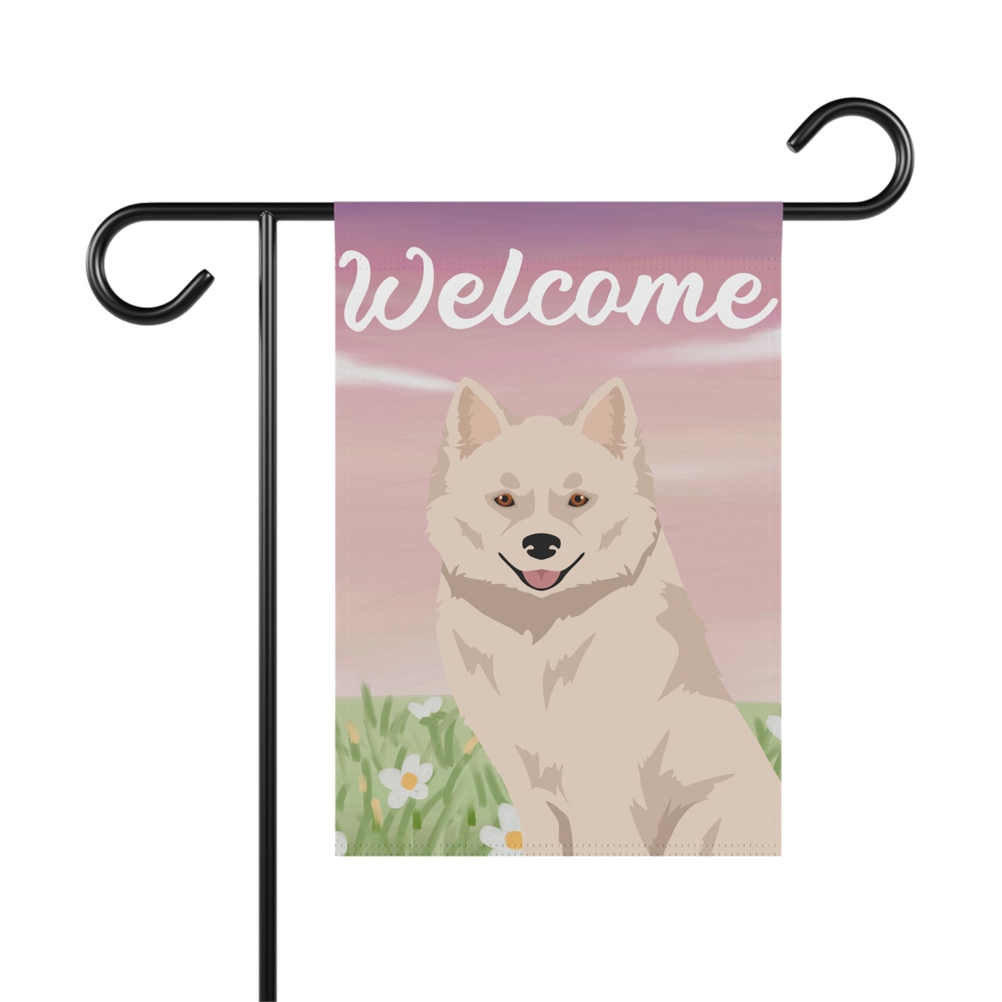 Nenets Herding Laika Dog Welcome Garden Flag