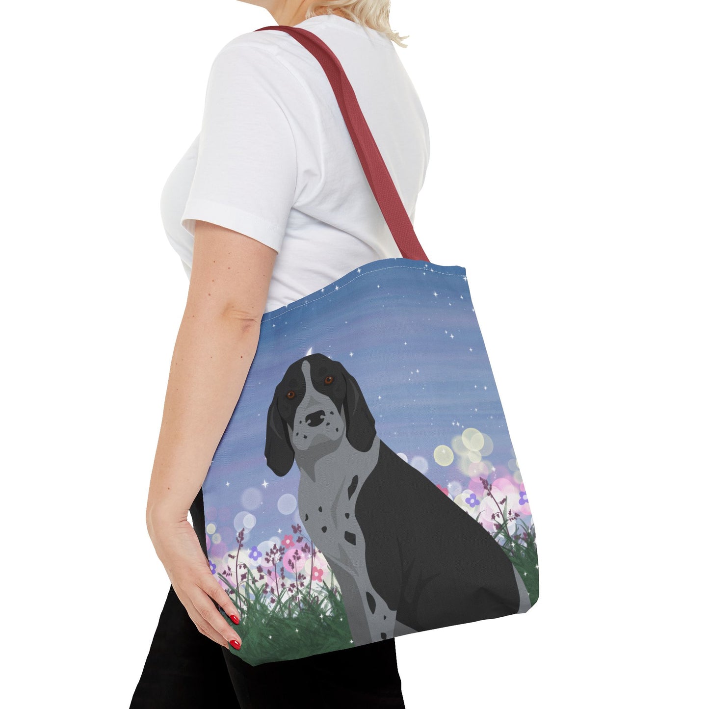 American English Coonhound Dog Tote Bag 16x16