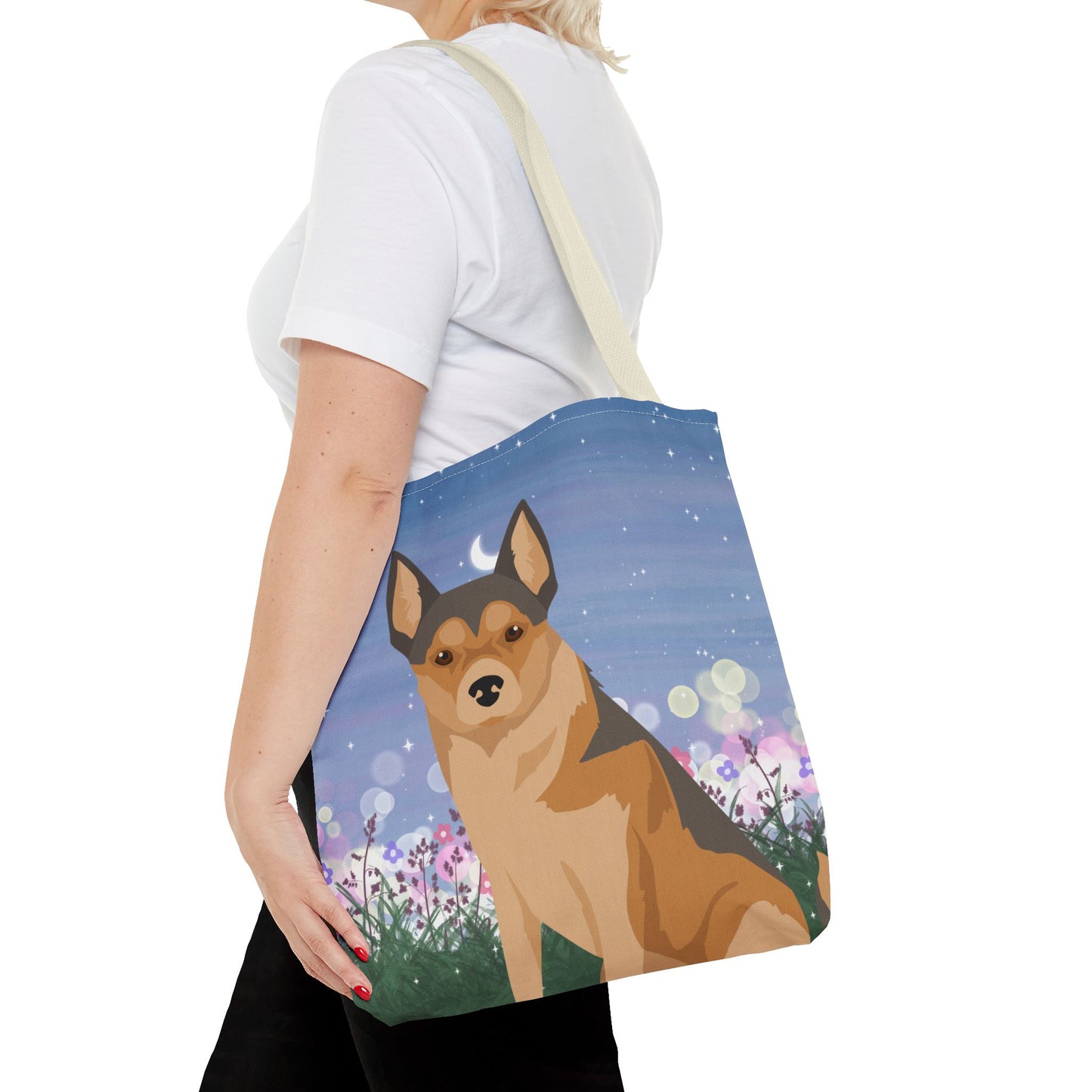 Norwegian Lundehund Dog Tote Bag 16x16