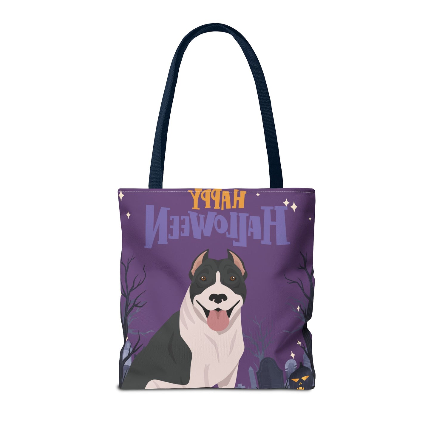 Pit Bull Dog Happy Halloween Tote Bag 16x16