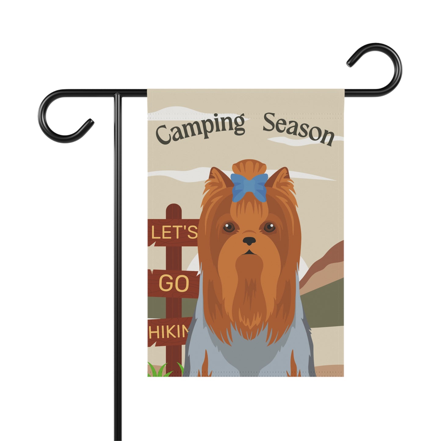 Yorkshire Terrier Dog Camping Garden Flag