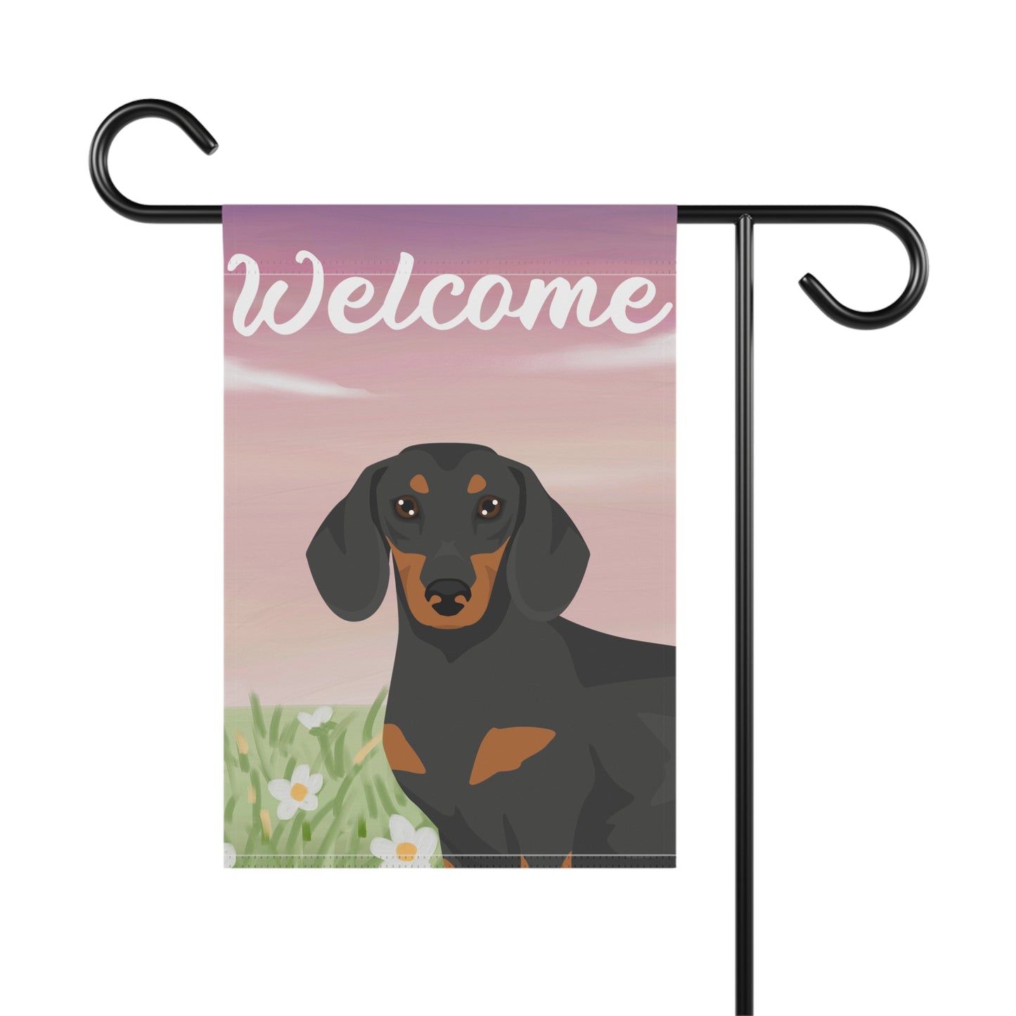 Dachshund Dog Welcome Garden Flag