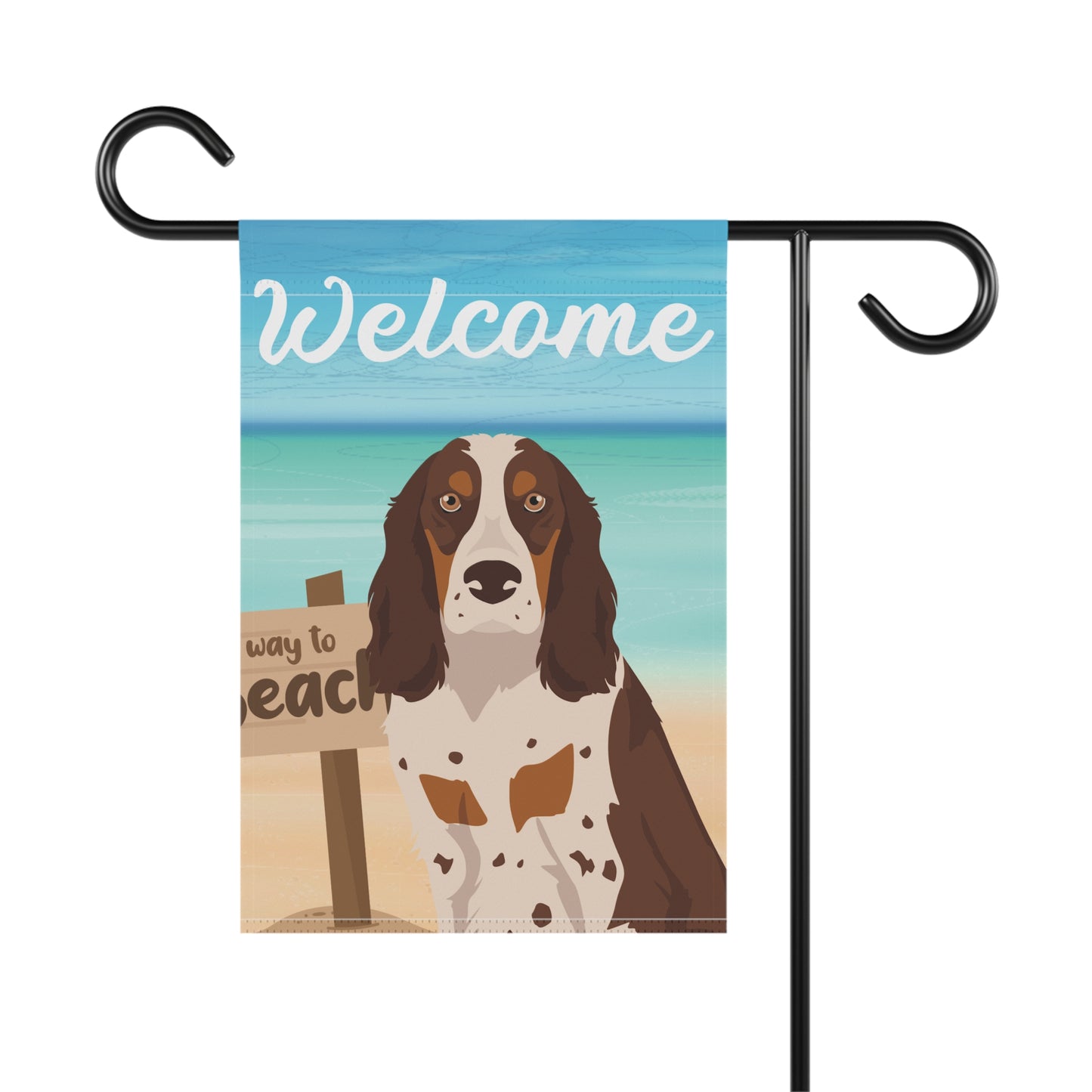 Russian Spaniel Dog Garden Flag