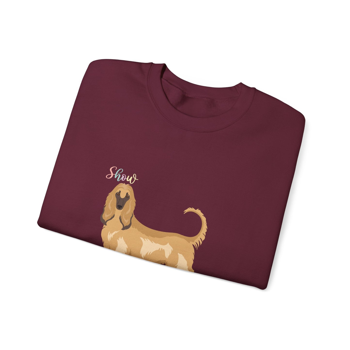 Afghan Hound Dog Unisex Heavy Blend Crewneck Sweatshirt
