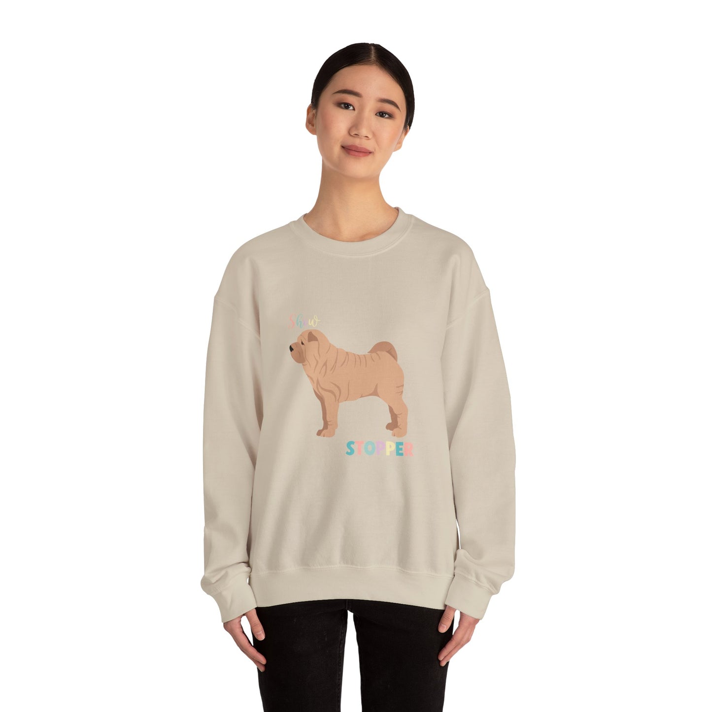 Shar Pei Dog Unisex Heavy Blend Crewneck Sweatshirt